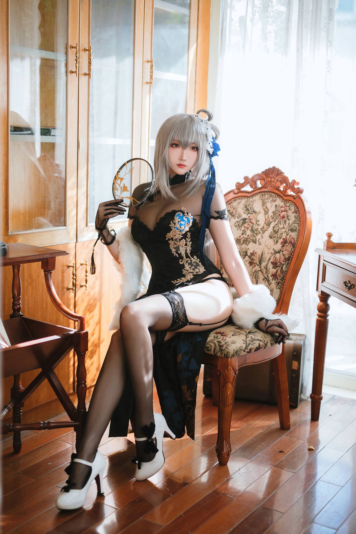 图片[14]-Coser瓜希酱福利  碧蓝航线 路易九世旗袍 [18P] – 速更版-美库