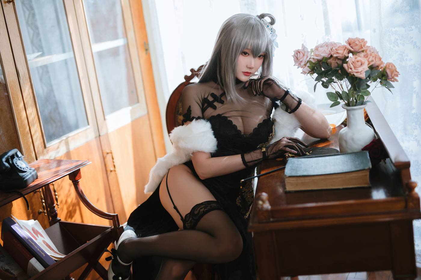 图片[17]-Coser瓜希酱福利  碧蓝航线 路易九世旗袍 [18P] – 速更版-美库