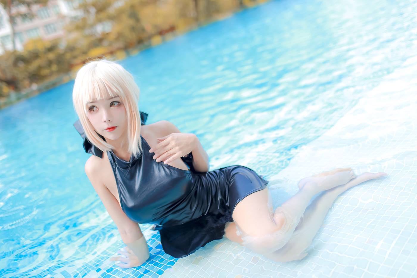 图片[12]-Kitkat Cosplay  – Saber Alter Swimsuit [29P] – 速更版-美库