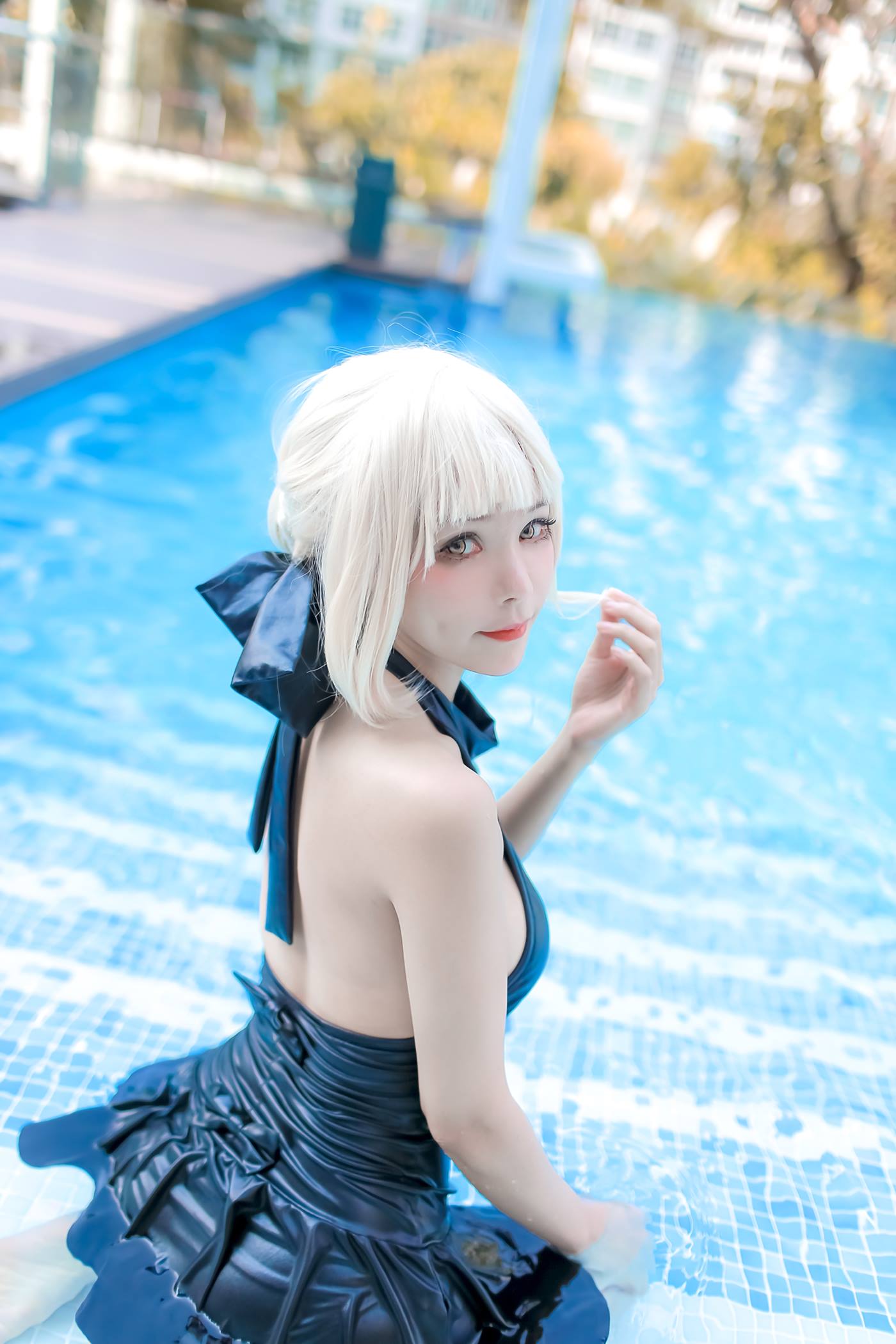 图片[13]-Kitkat Cosplay  – Saber Alter Swimsuit [29P] – 速更版-美库