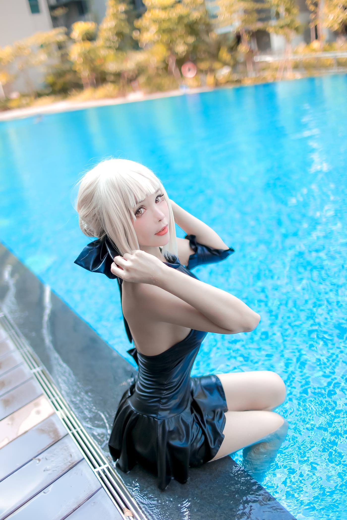 图片[17]-Kitkat Cosplay  – Saber Alter Swimsuit [29P] – 速更版-美库