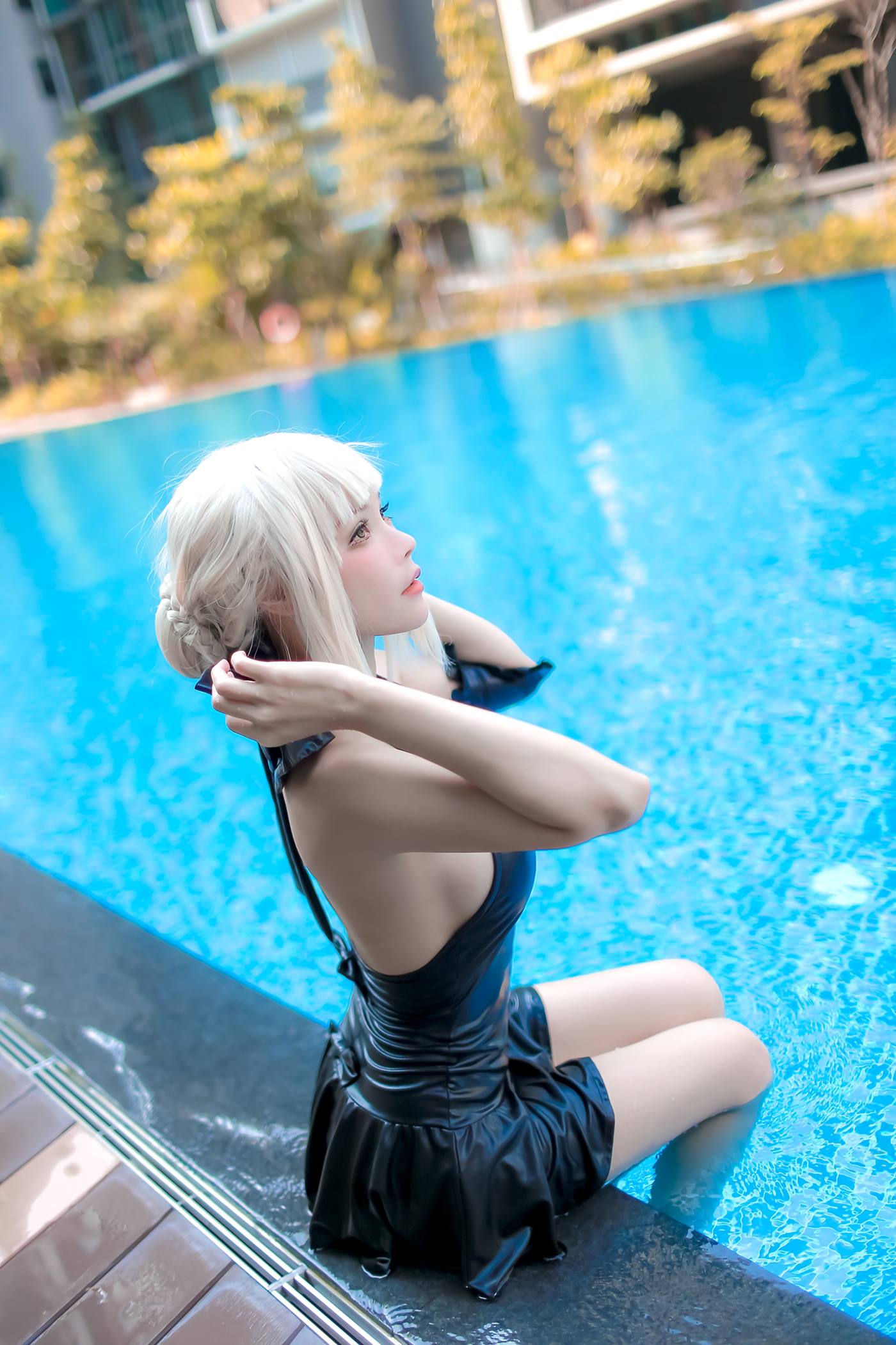 图片[18]-Kitkat Cosplay  – Saber Alter Swimsuit [29P] – 速更版-美库