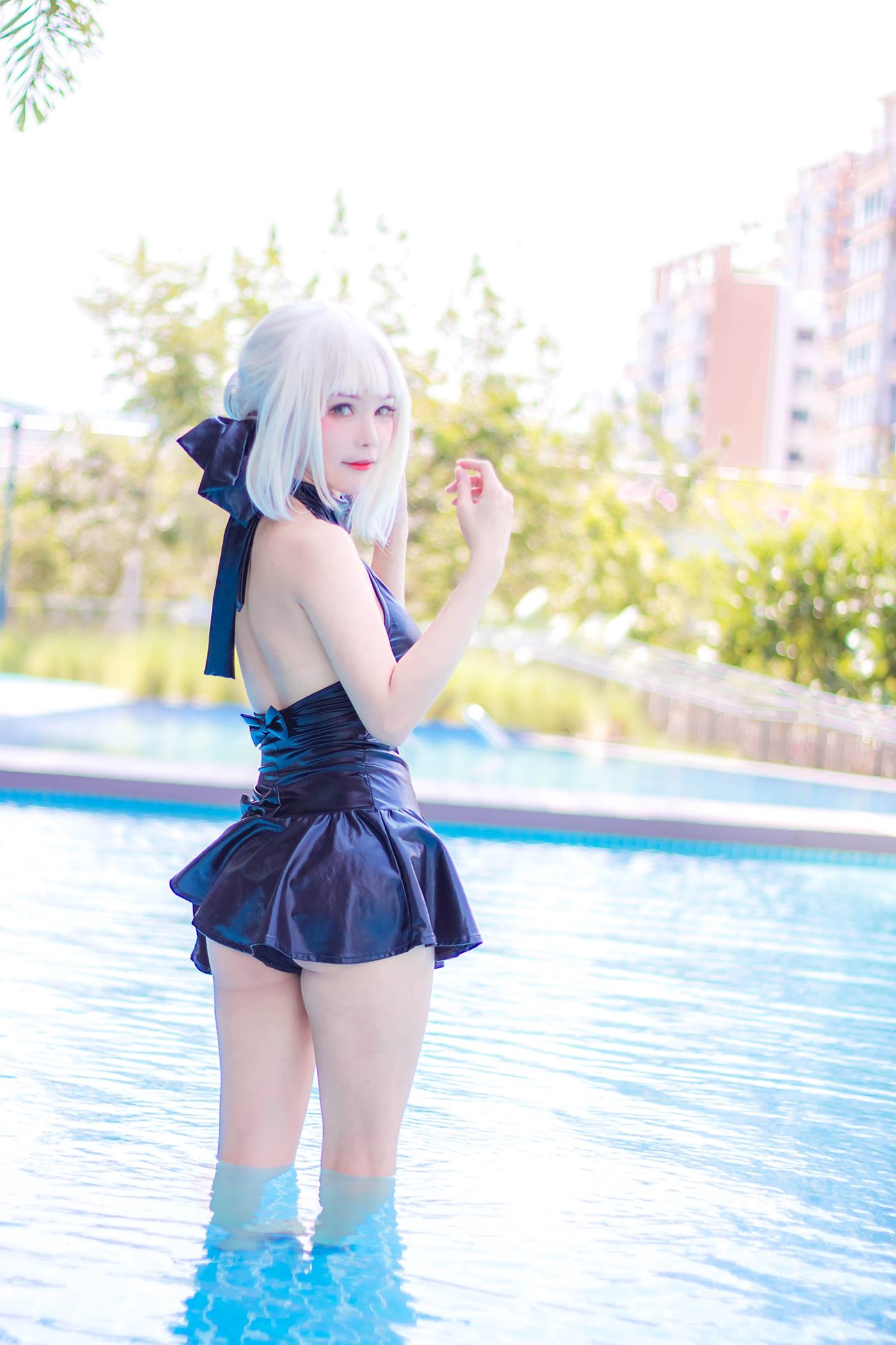 图片[25]-Kitkat Cosplay  – Saber Alter Swimsuit [29P] – 速更版-美库