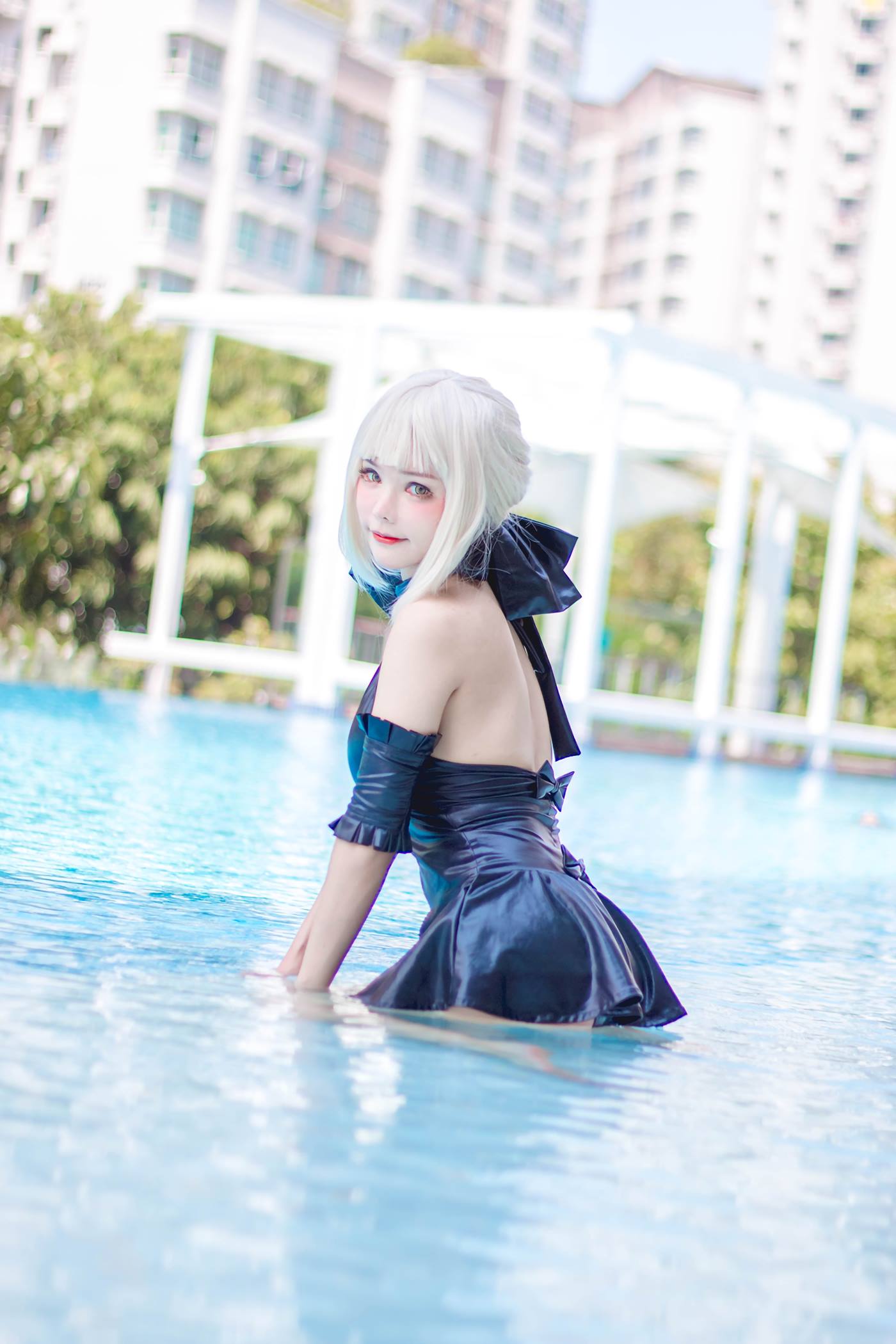 图片[26]-Kitkat Cosplay  – Saber Alter Swimsuit [29P] – 速更版-美库