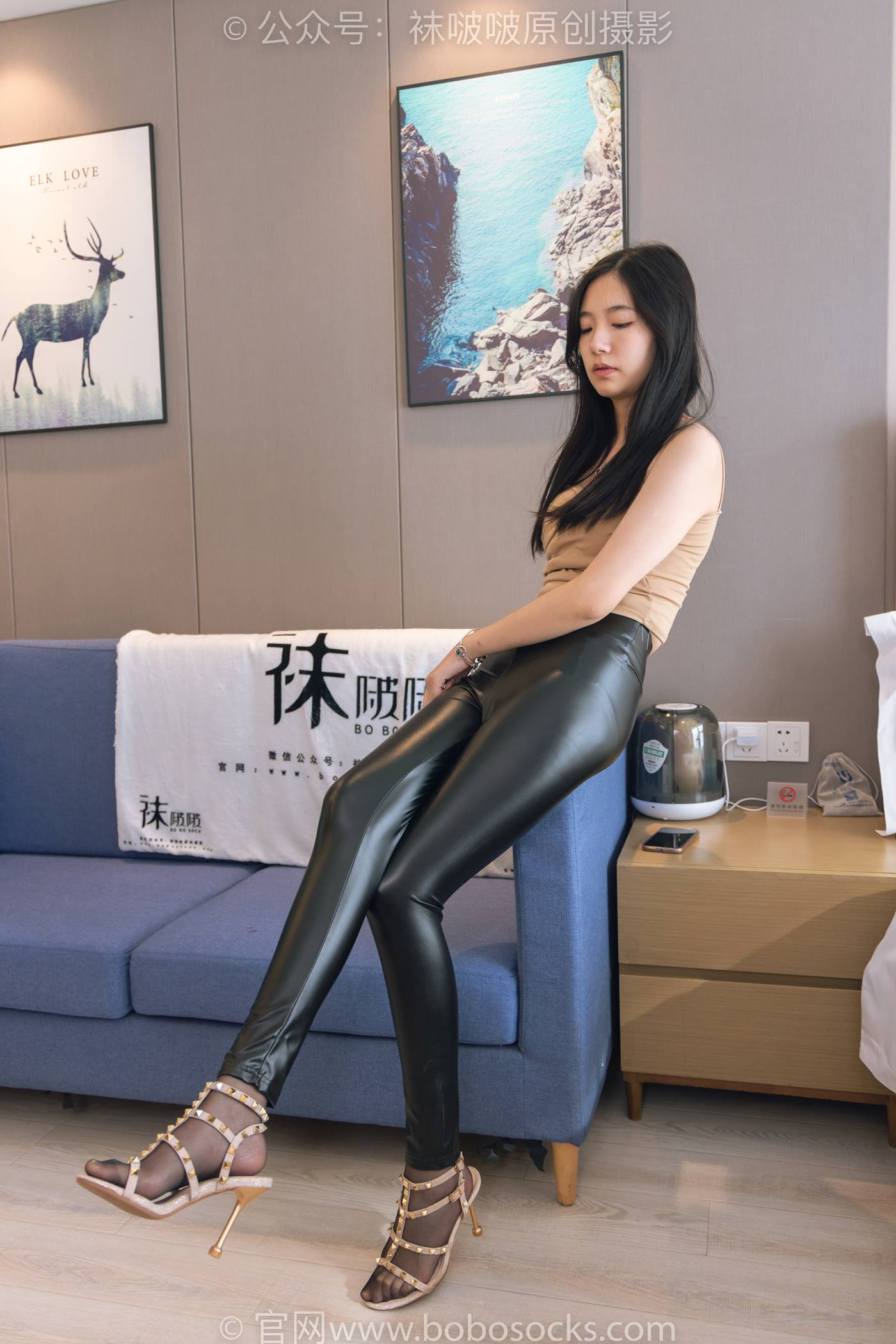 图片[32]-[BoBoSocks袜啵啵]NO.191 小甜豆-高跟鞋、黑丝、皮裤裤里丝[140P] – 速更版-美库