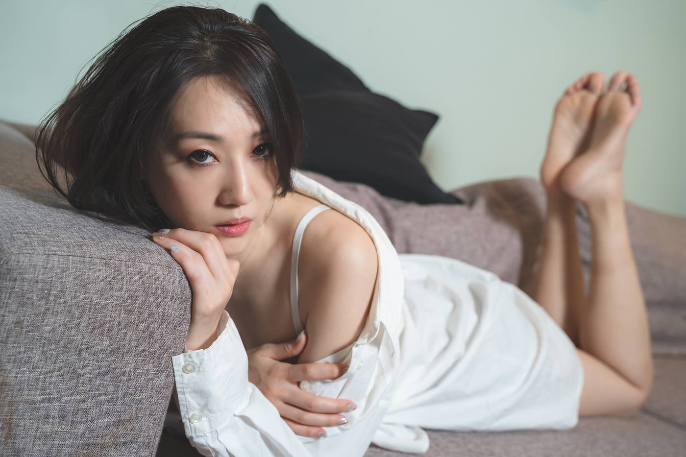 图片[94]-Limerence原创 No.060 性感白衬衫yoko 还不快躺下让我踩踩 [124P] – 速更版-美库