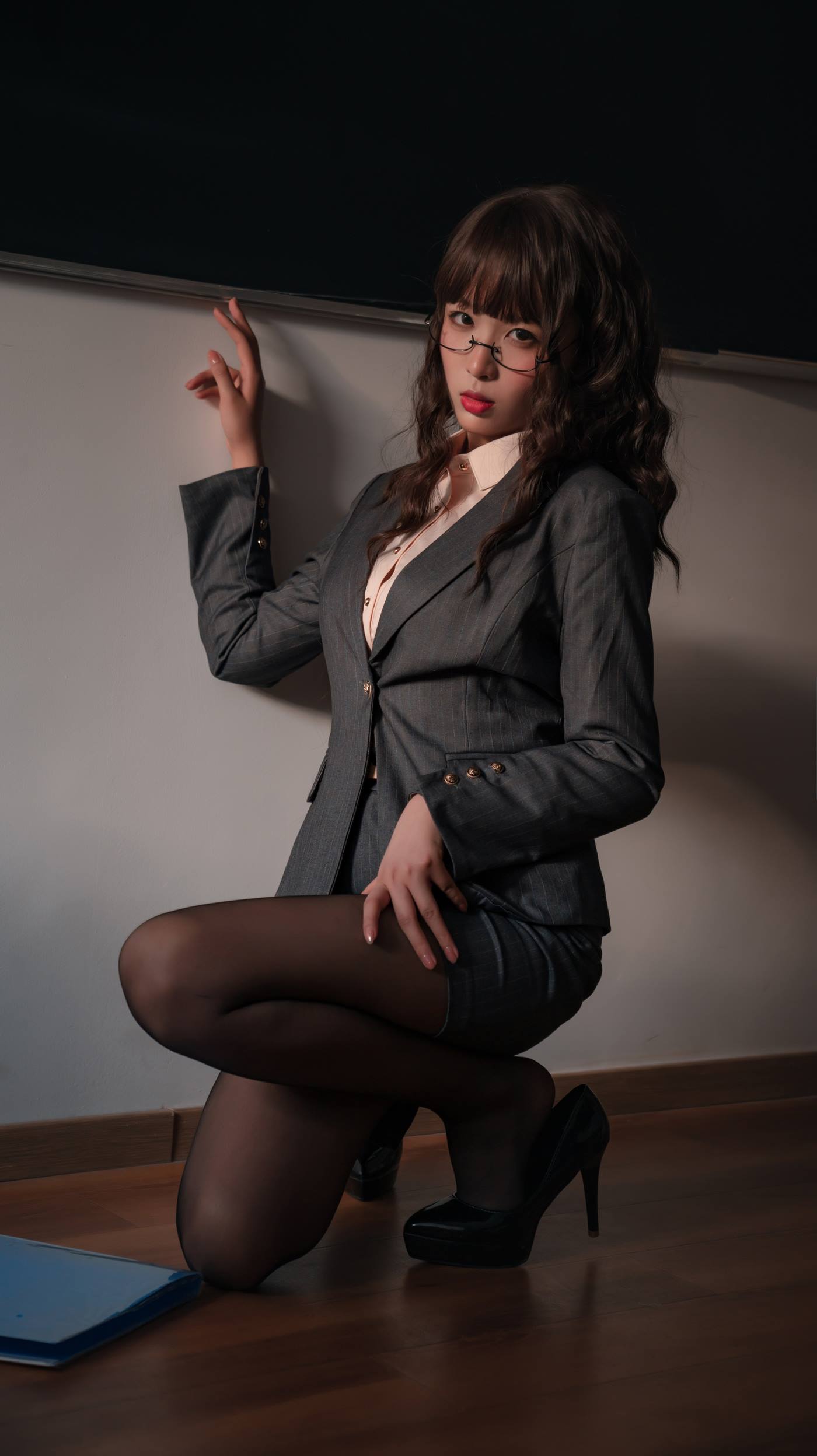 图片[35]-轩萧学姐 教鞭 [38P] – 速更版-美库