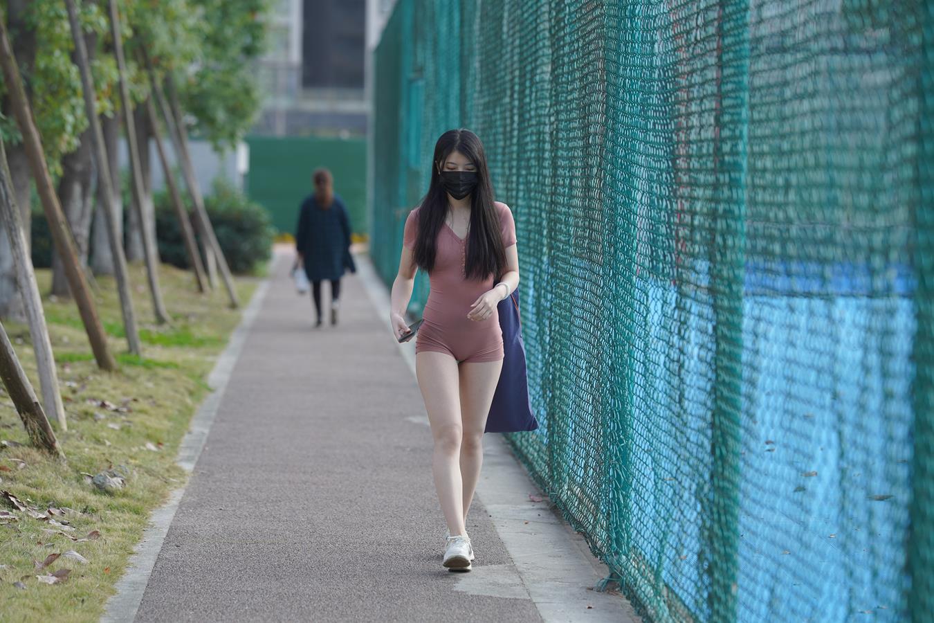 图片[37]-唯美街拍 NO.1123  粉色瑜伽短裤 （3）[84P] – 速更版-美库