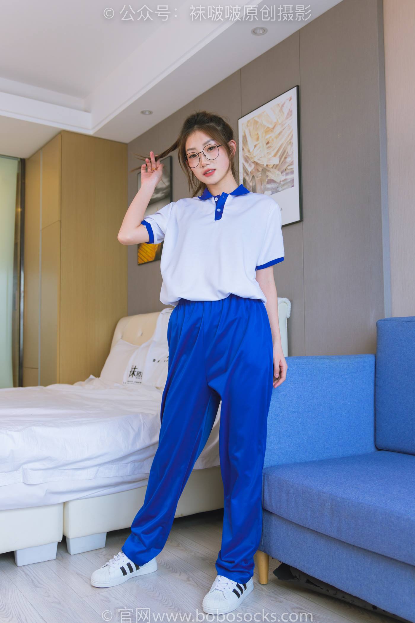 图片[11]-[BoBoSocks袜啵啵]NO.193 小沫-贝壳头板鞋、白棉袜、肉丝、校服裤里丝[140P] – 速更版-美库