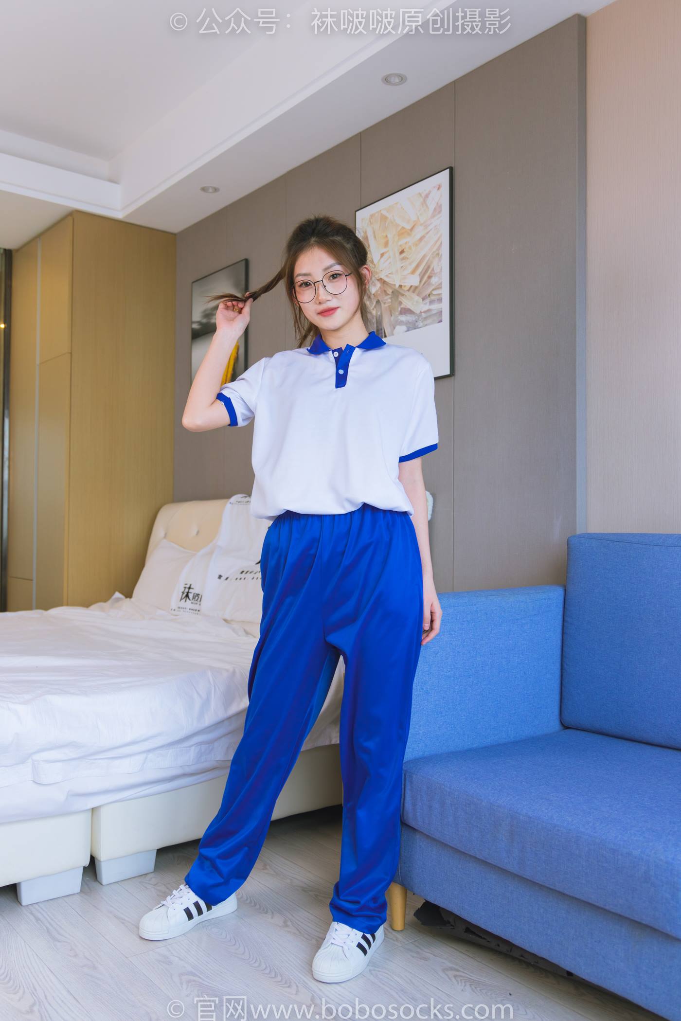 图片[12]-[BoBoSocks袜啵啵]NO.193 小沫-贝壳头板鞋、白棉袜、肉丝、校服裤里丝[140P] – 速更版-美库