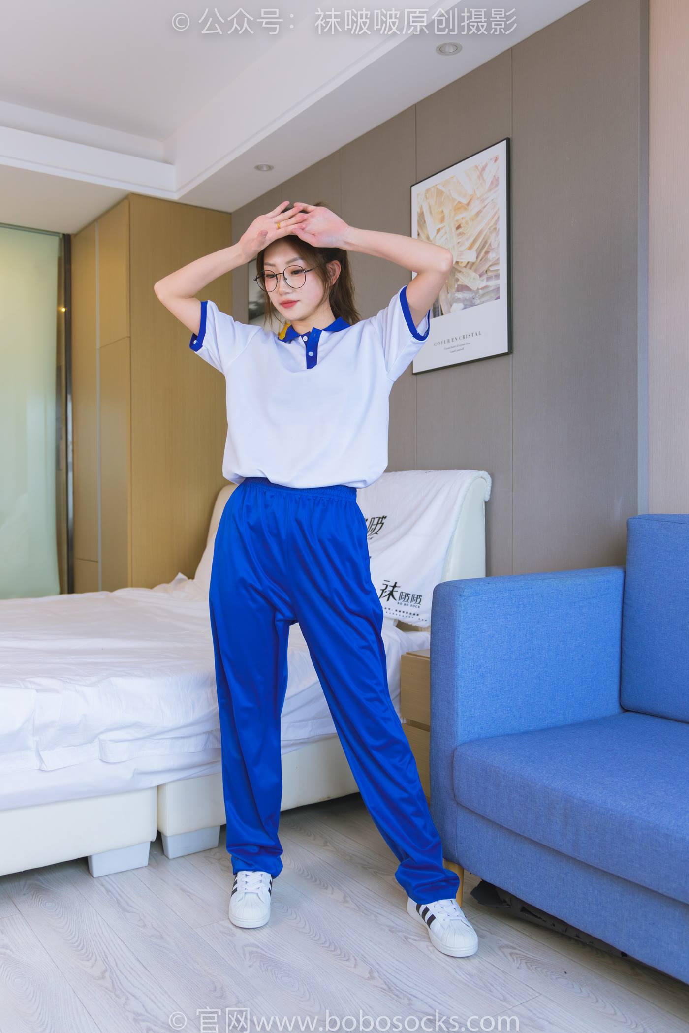 图片[13]-[BoBoSocks袜啵啵]NO.193 小沫-贝壳头板鞋、白棉袜、肉丝、校服裤里丝[140P] – 速更版-美库