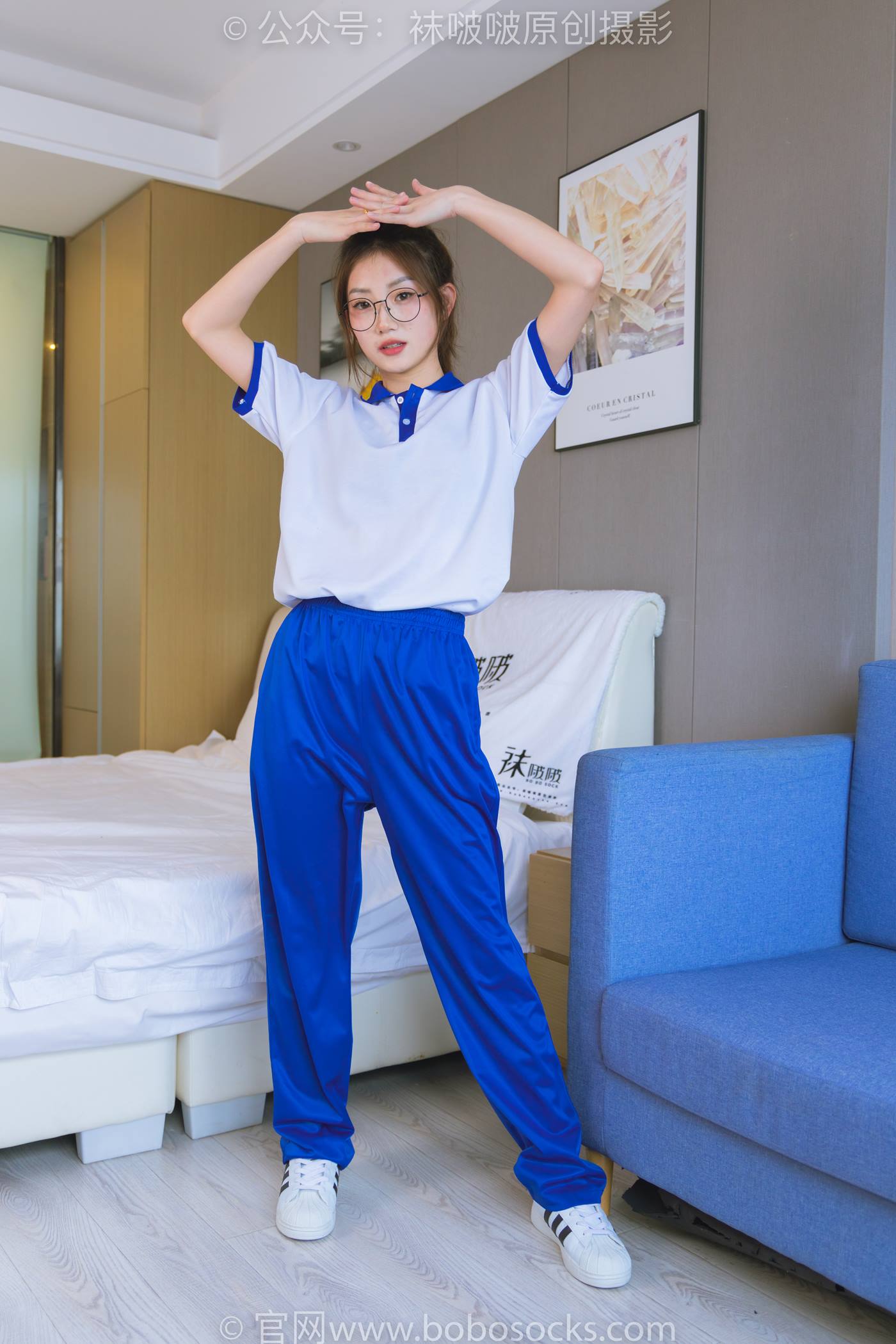 图片[14]-[BoBoSocks袜啵啵]NO.193 小沫-贝壳头板鞋、白棉袜、肉丝、校服裤里丝[140P] – 速更版-美库