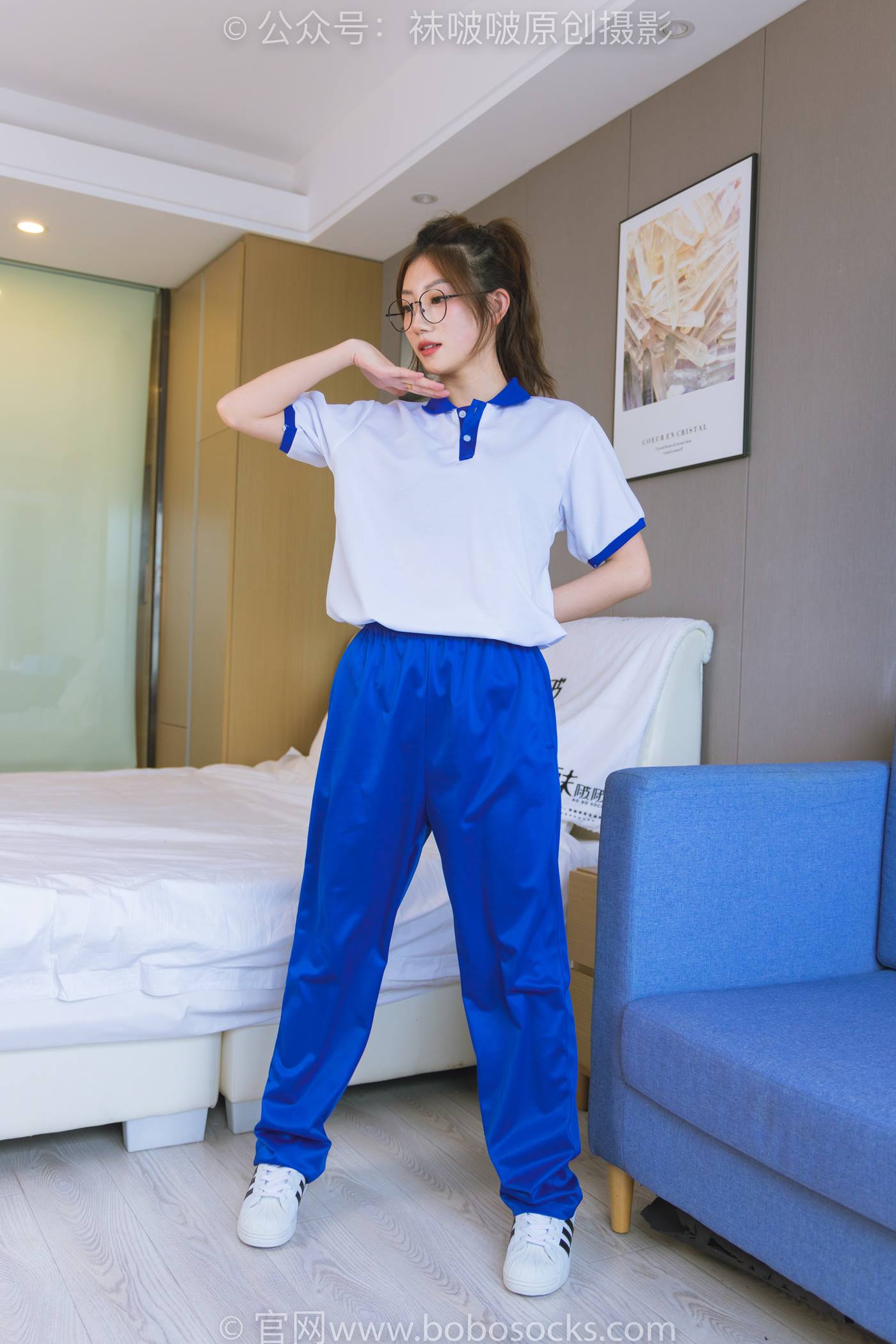 图片[18]-[BoBoSocks袜啵啵]NO.193 小沫-贝壳头板鞋、白棉袜、肉丝、校服裤里丝[140P] – 速更版-美库