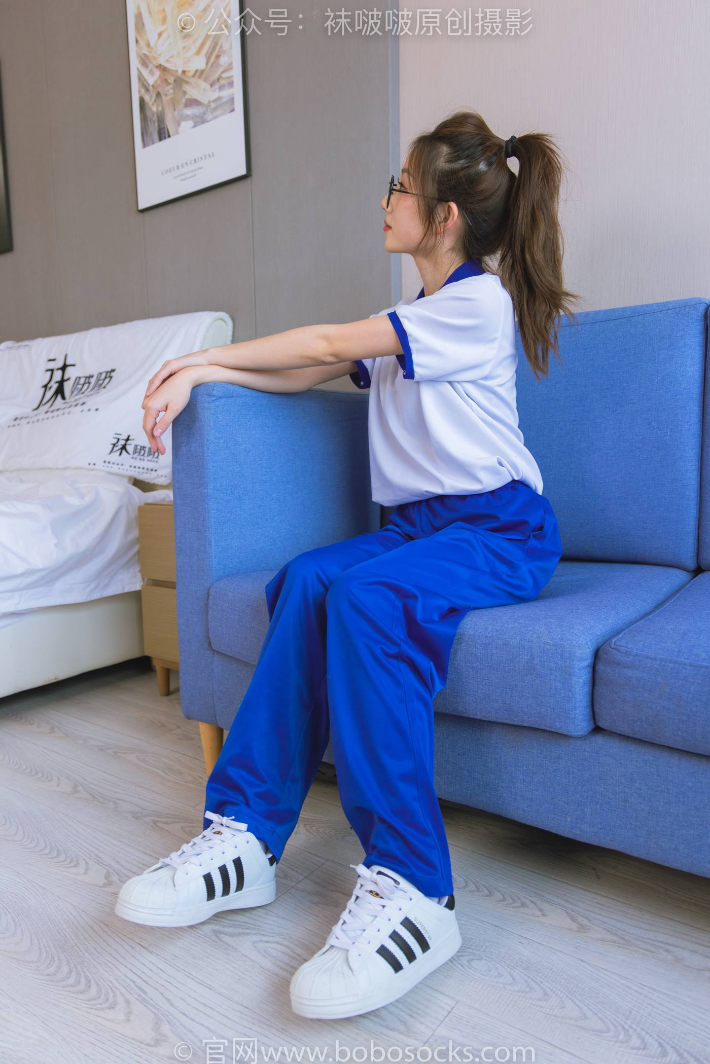 图片[40]-[BoBoSocks袜啵啵]NO.193 小沫-贝壳头板鞋、白棉袜、肉丝、校服裤里丝[140P] – 速更版-美库