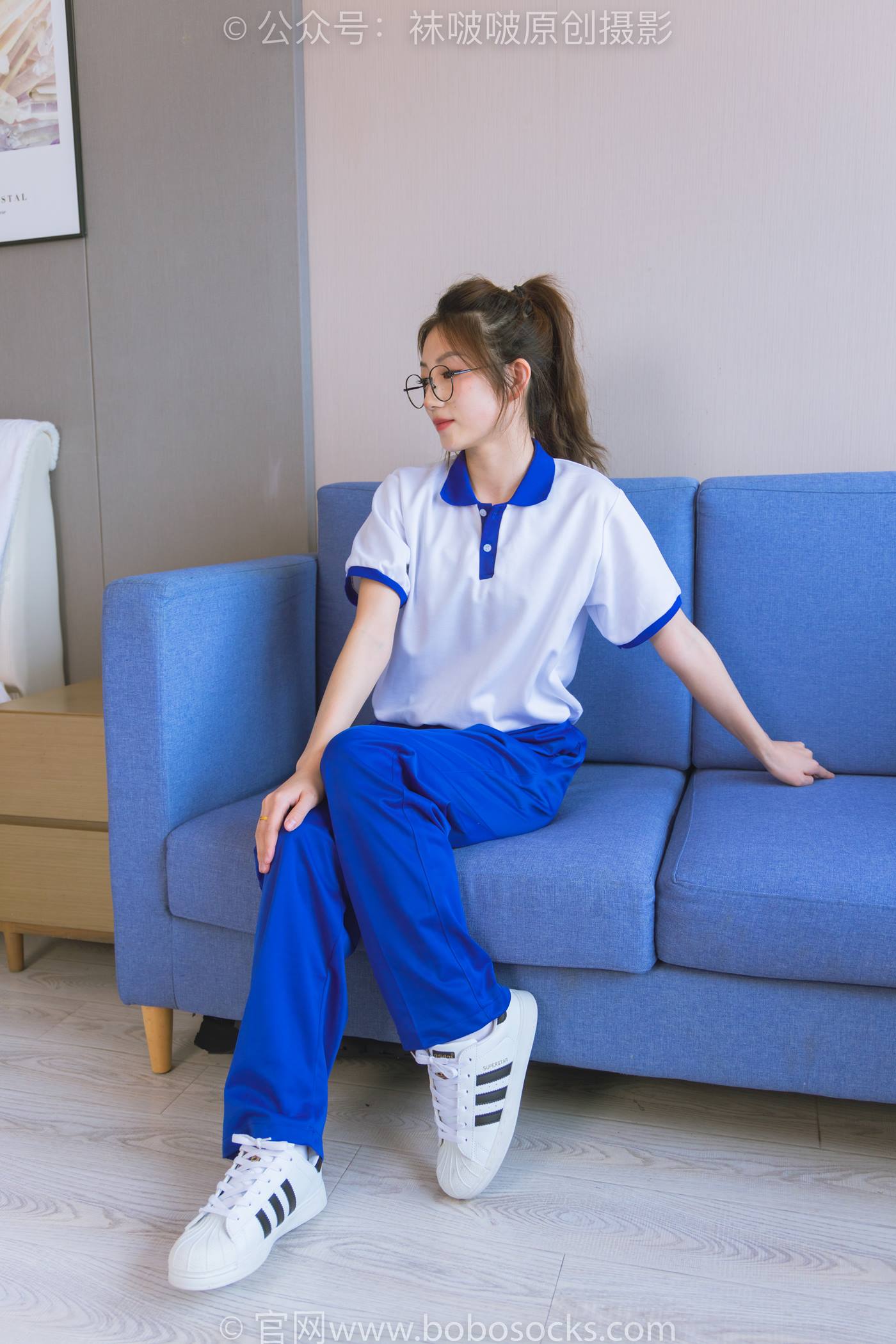 图片[42]-[BoBoSocks袜啵啵]NO.193 小沫-贝壳头板鞋、白棉袜、肉丝、校服裤里丝[140P] – 速更版-美库