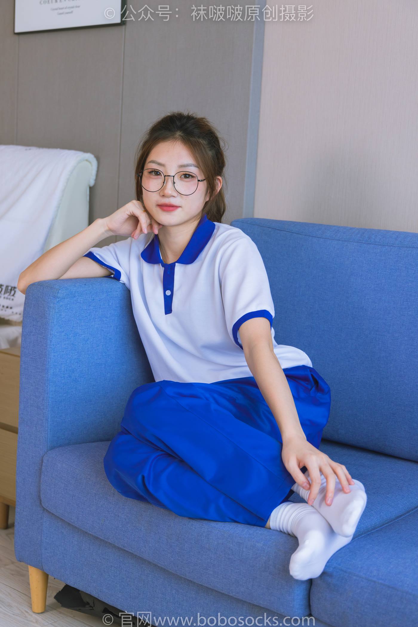 图片[45]-[BoBoSocks袜啵啵]NO.193 小沫-贝壳头板鞋、白棉袜、肉丝、校服裤里丝[140P] – 速更版-美库