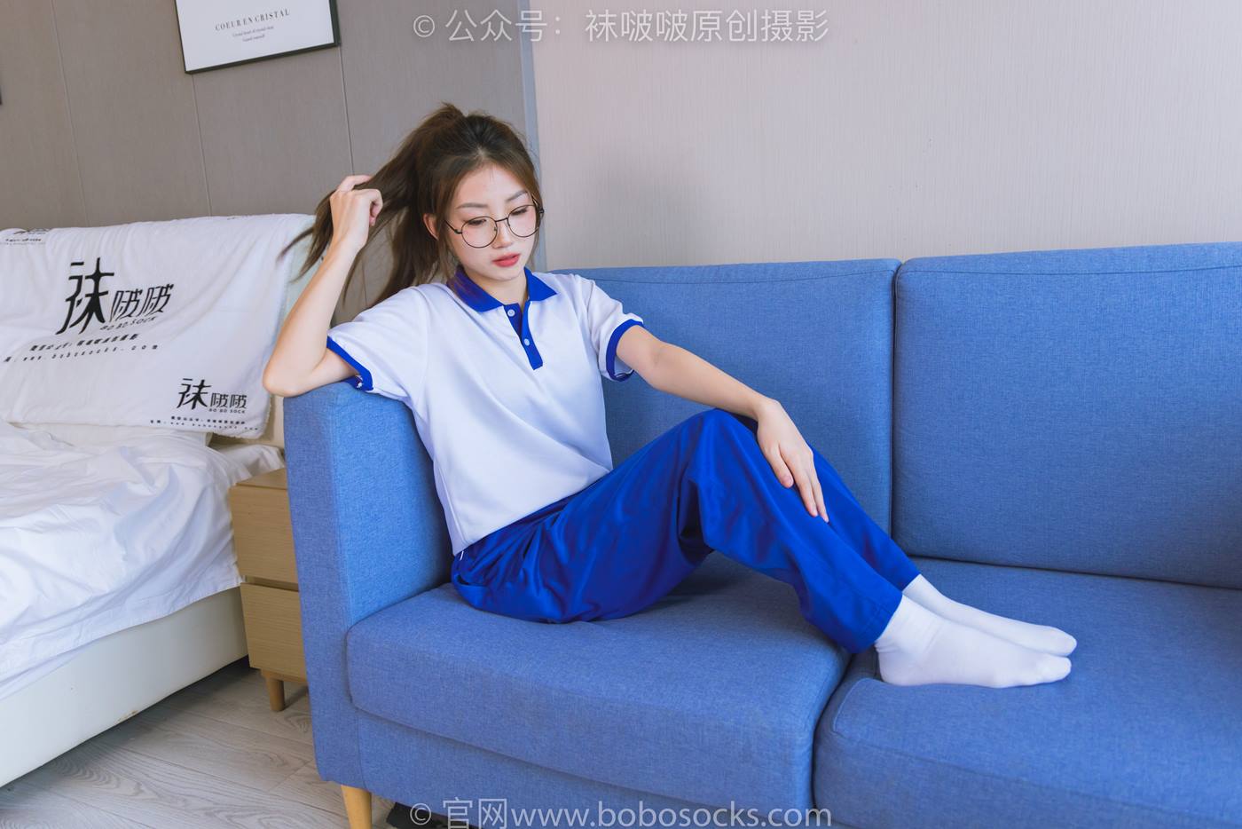 图片[57]-[BoBoSocks袜啵啵]NO.193 小沫-贝壳头板鞋、白棉袜、肉丝、校服裤里丝[140P] – 速更版-美库