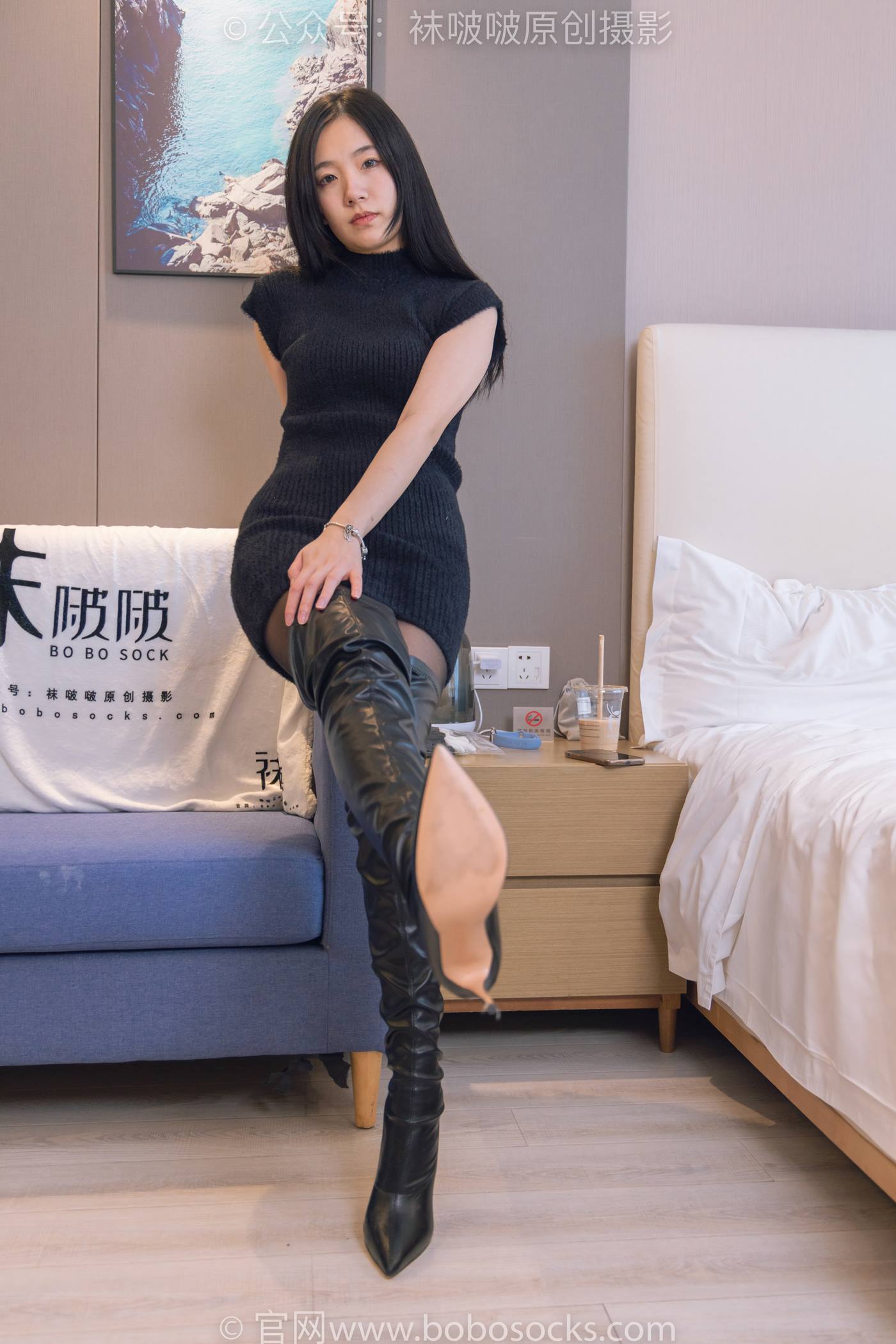 图片[17]-[BoBoSocks袜啵啵]NO.194 小甜豆-高跟长靴、凉鞋、黑丝、裸足[140P] – 速更版-美库