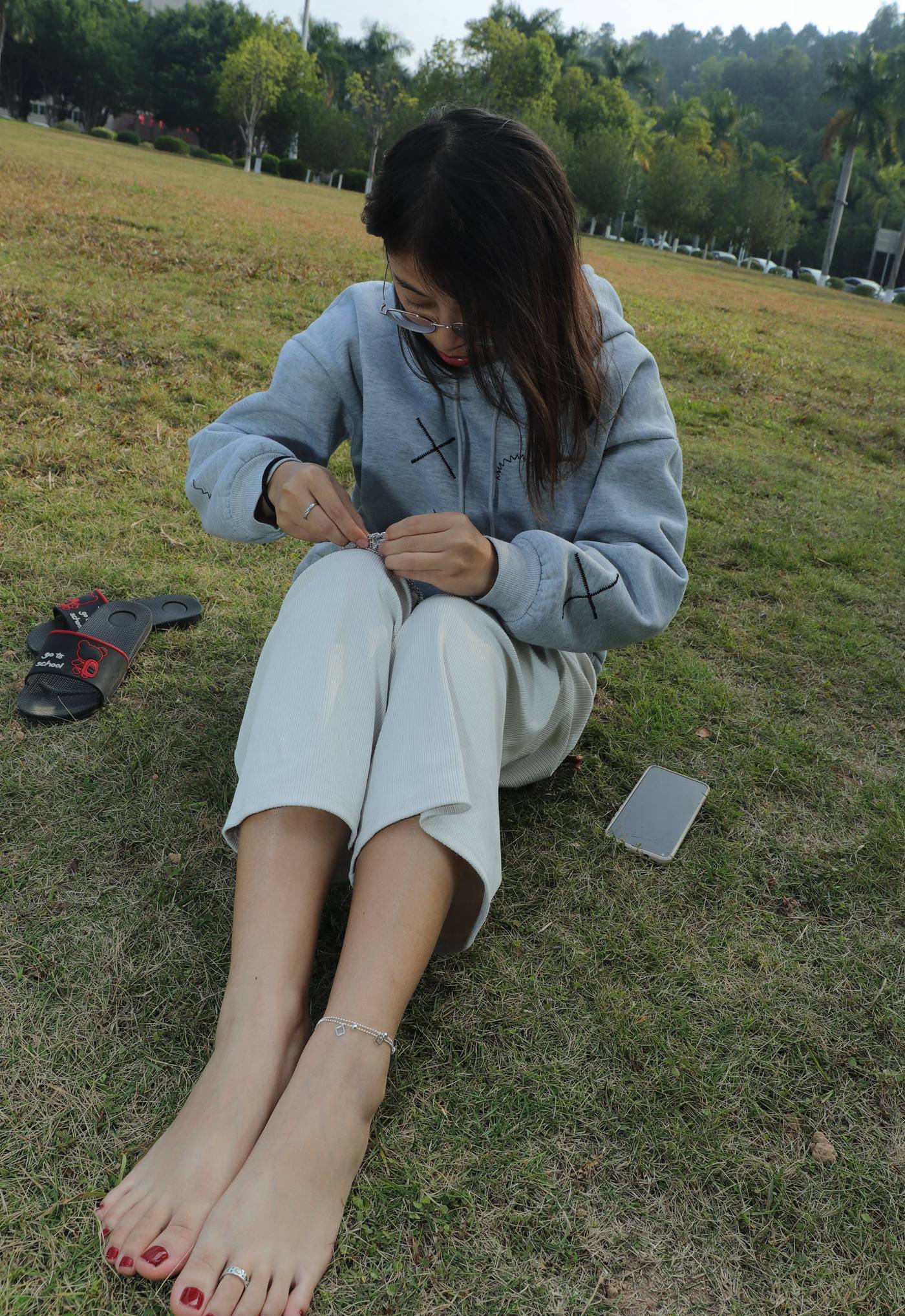 图片[47]-[Pary学生模拍] No.051 大学生静雯室内室外展示36码小可爱美jiao [121P] – 速更版-美库