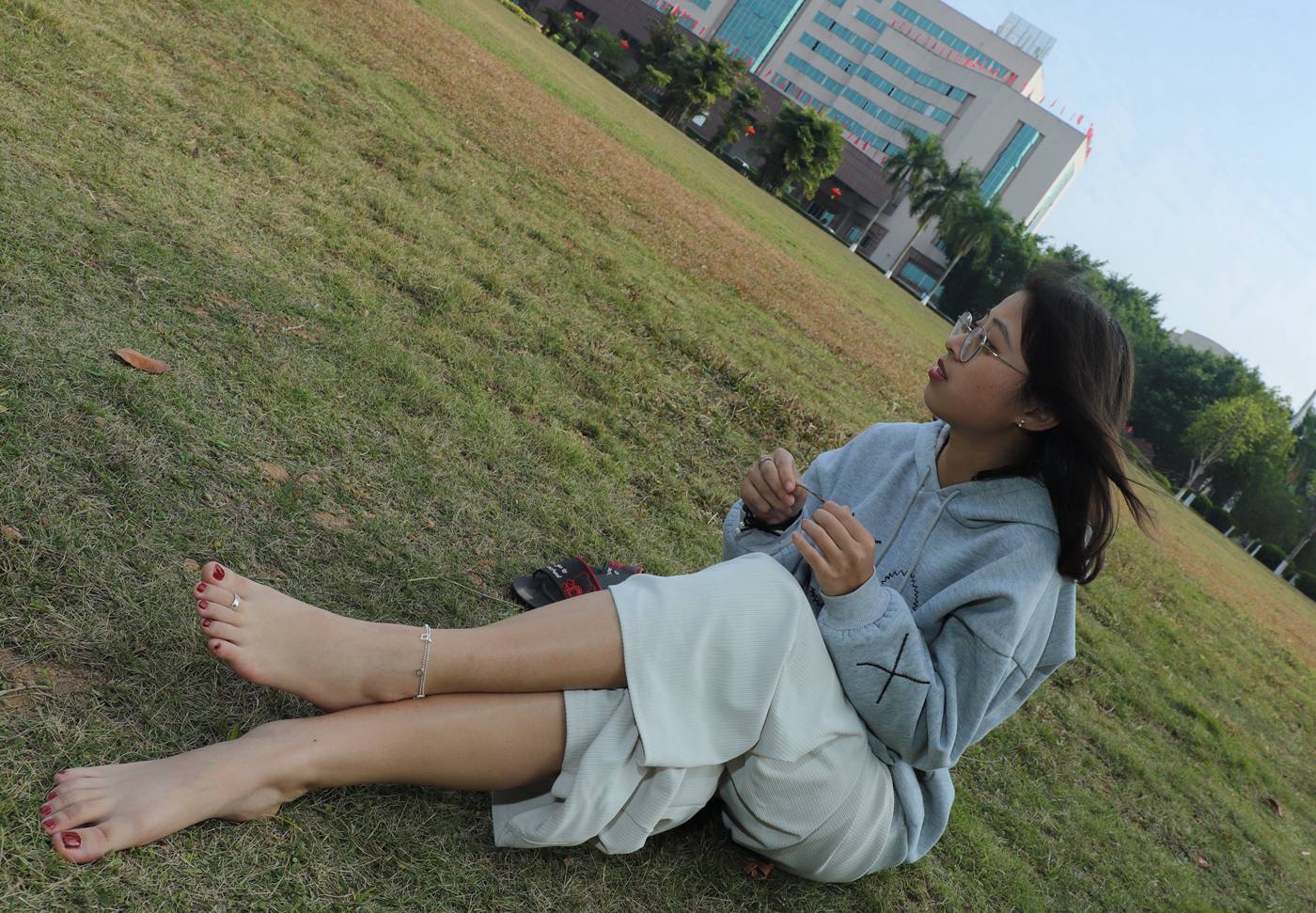 图片[56]-[Pary学生模拍] No.051 大学生静雯室内室外展示36码小可爱美jiao [121P] – 速更版-美库