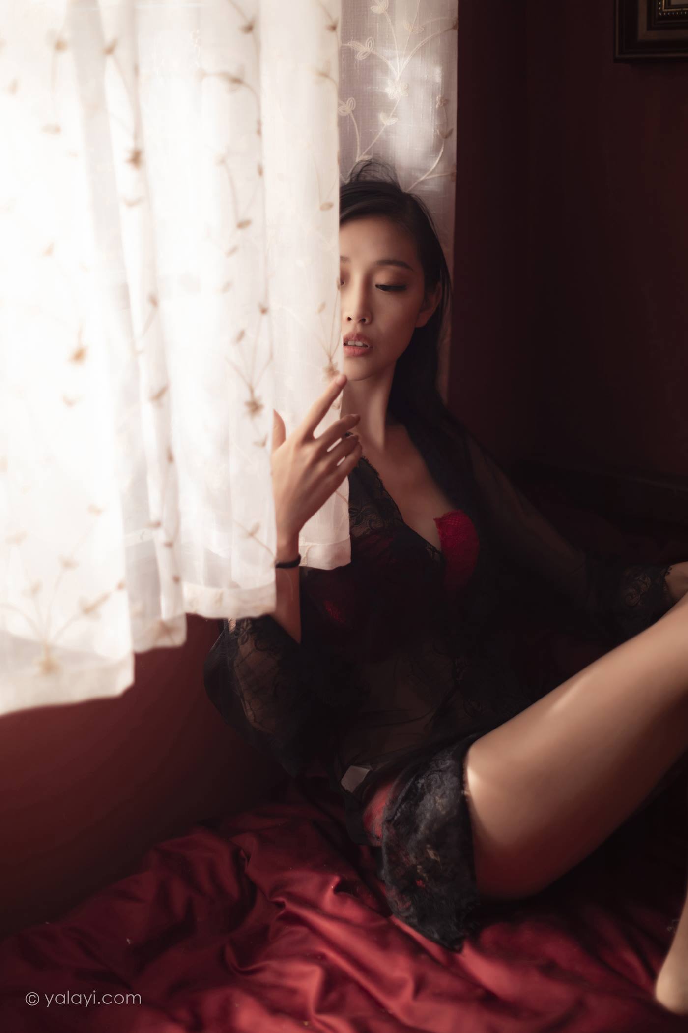 图片[12]-[YALAYI雅拉伊]2023.02.17 NO.1008 一抹红色 图雅[42+1P] – 速更版-美库