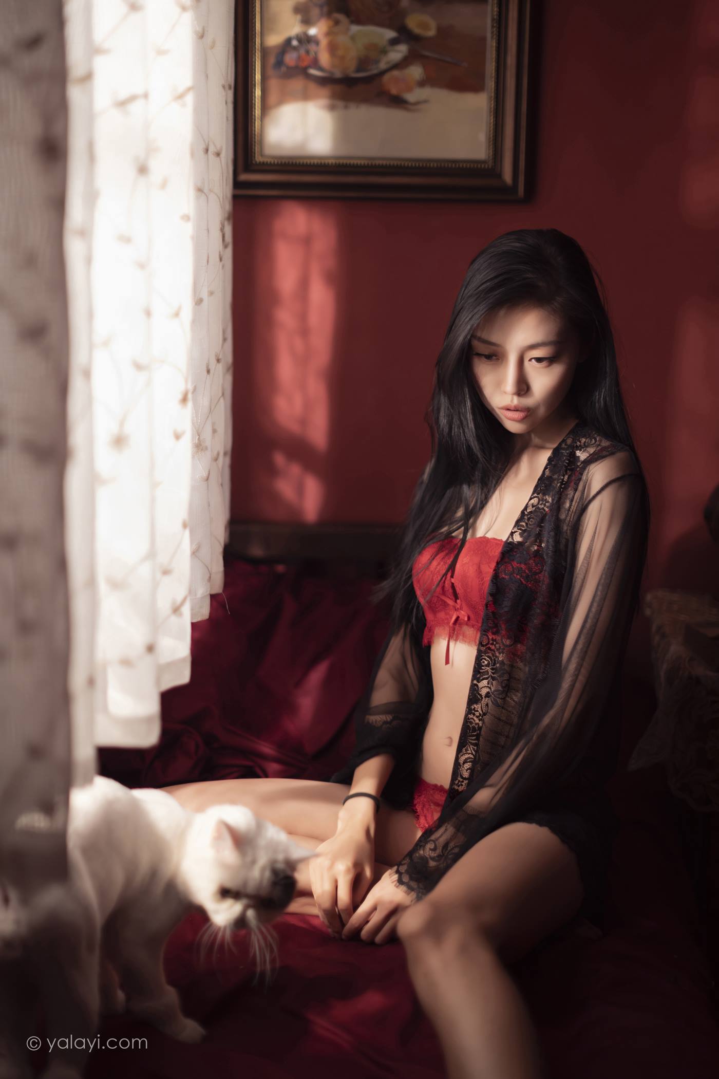 图片[18]-[YALAYI雅拉伊]2023.02.17 NO.1008 一抹红色 图雅[42+1P] – 速更版-美库