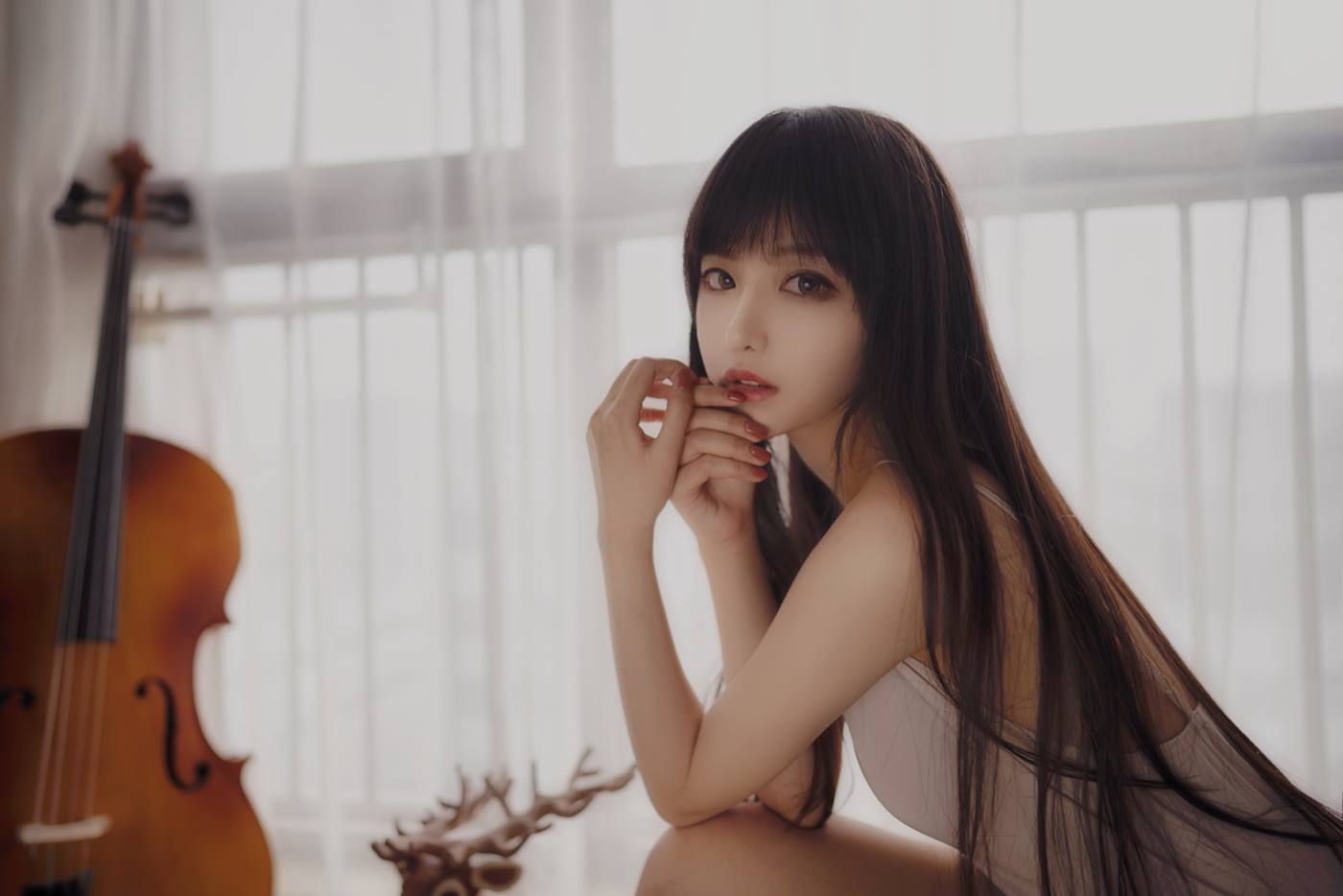 图片[17]-Shika小鹿鹿  – 长发姑娘[21P] – 速更版-美库