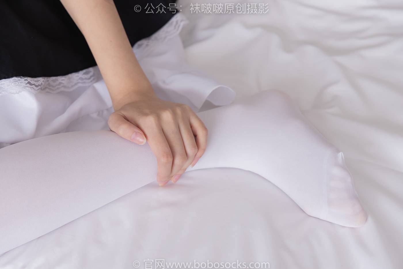 图片[44]-[BoBoSocks袜啵啵]NO.195 小甜豆-黑皮鞋、厚白丝、女仆装[135P] – 速更版-美库