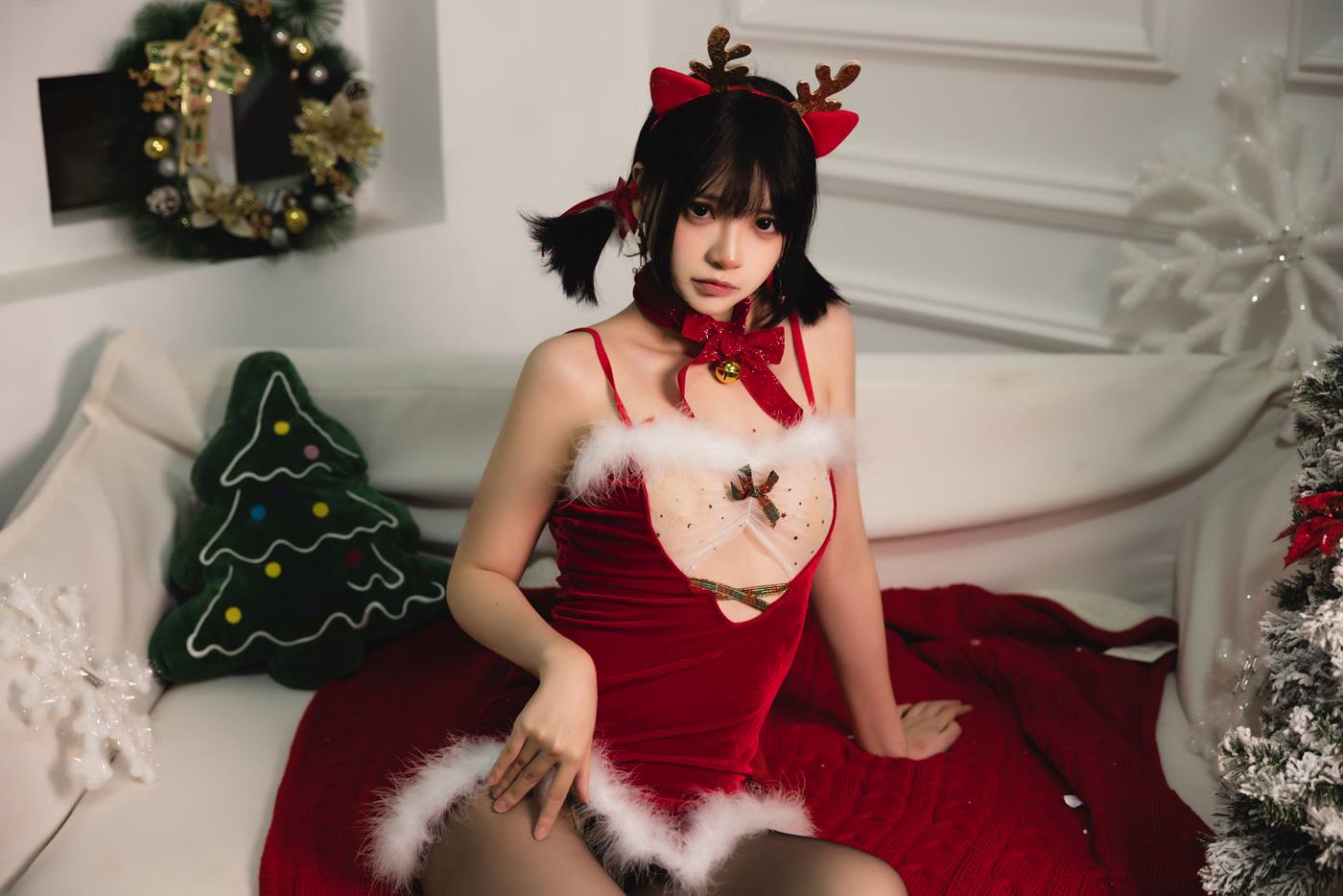 图片[15]-疯猫ss  圣诞套图 [16P] – 速更版-美库