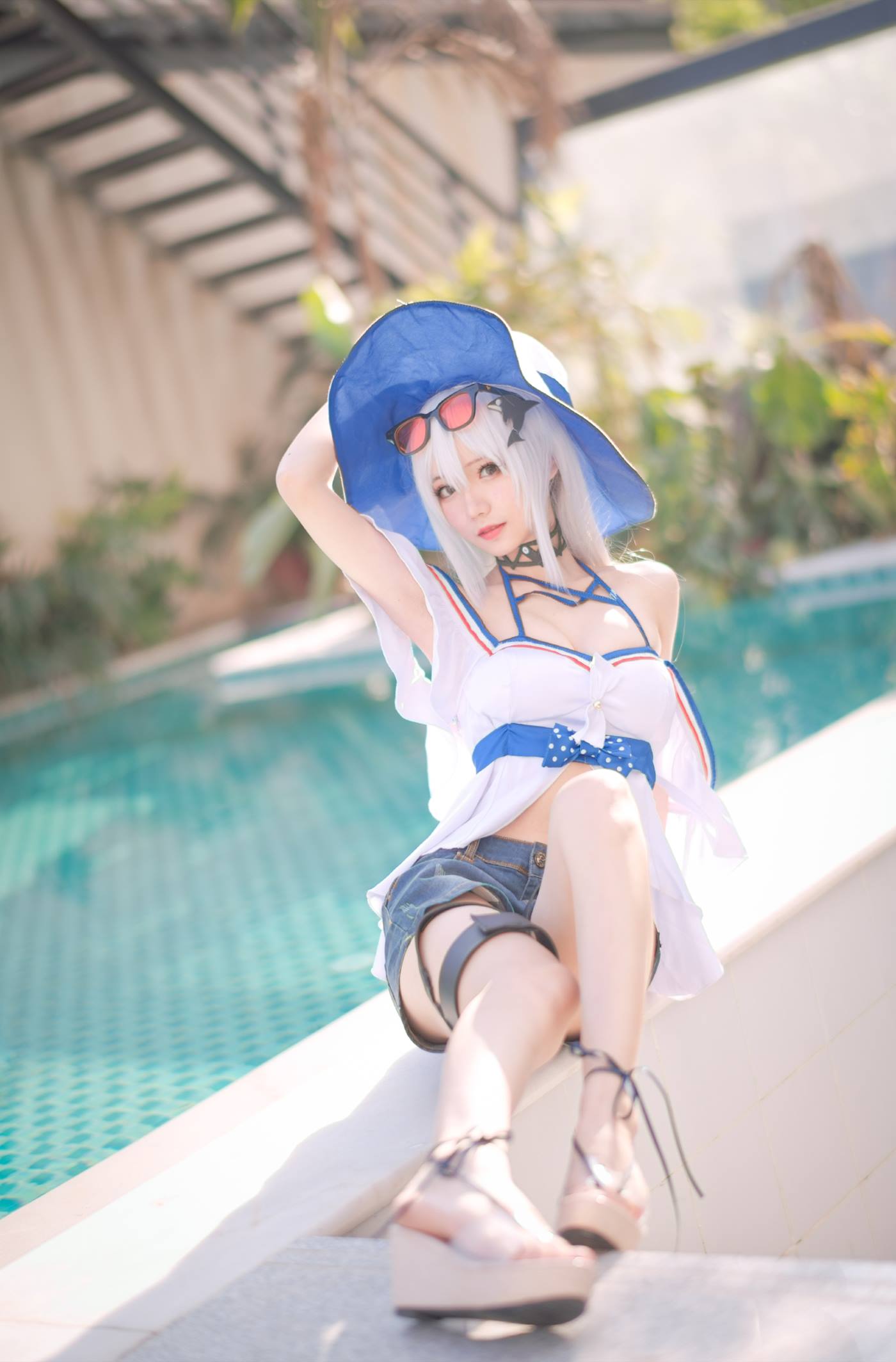 图片[14]-花柒Hana  斯卡蒂泳装[17P] – 速更版-美库