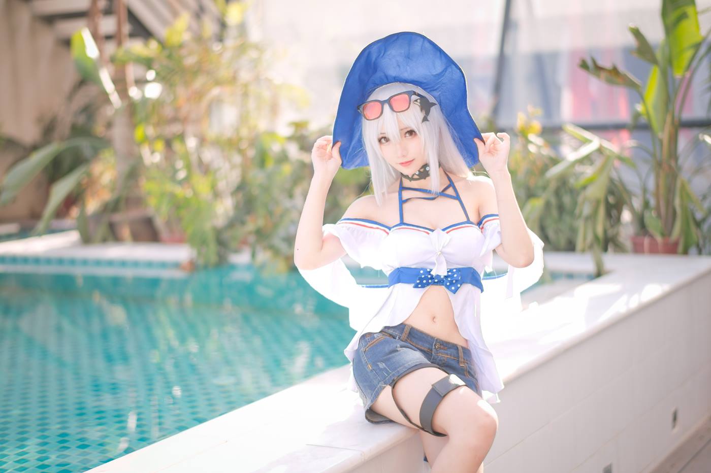 图片[17]-花柒Hana  斯卡蒂泳装[17P] – 速更版-美库