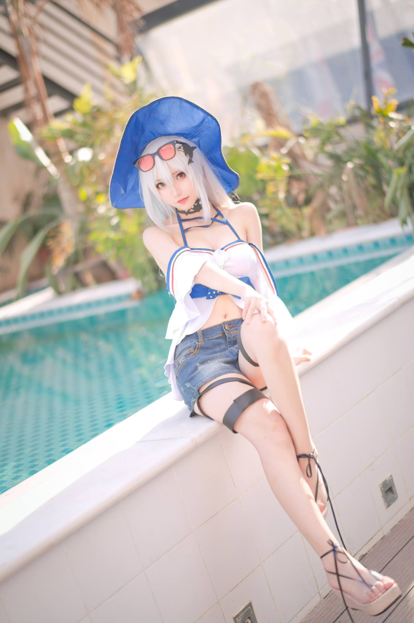 图片[18]-花柒Hana  斯卡蒂泳装[17P] – 速更版-美库