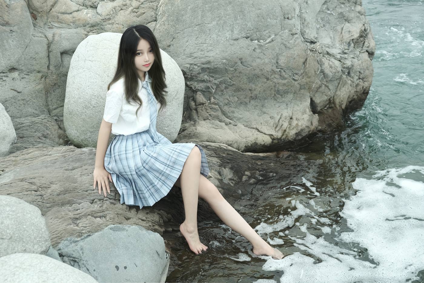 图片[10]-eloise软软  – 河边JK[32P] – 速更版-美库