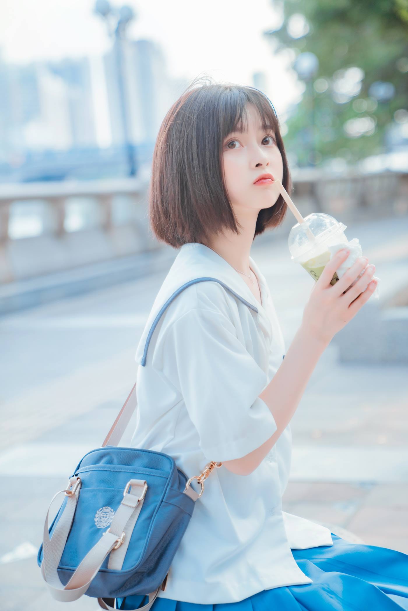 图片[13]-网紅Coser@河豚抚子 和春天有个约会 [22P] – 速更版-美库