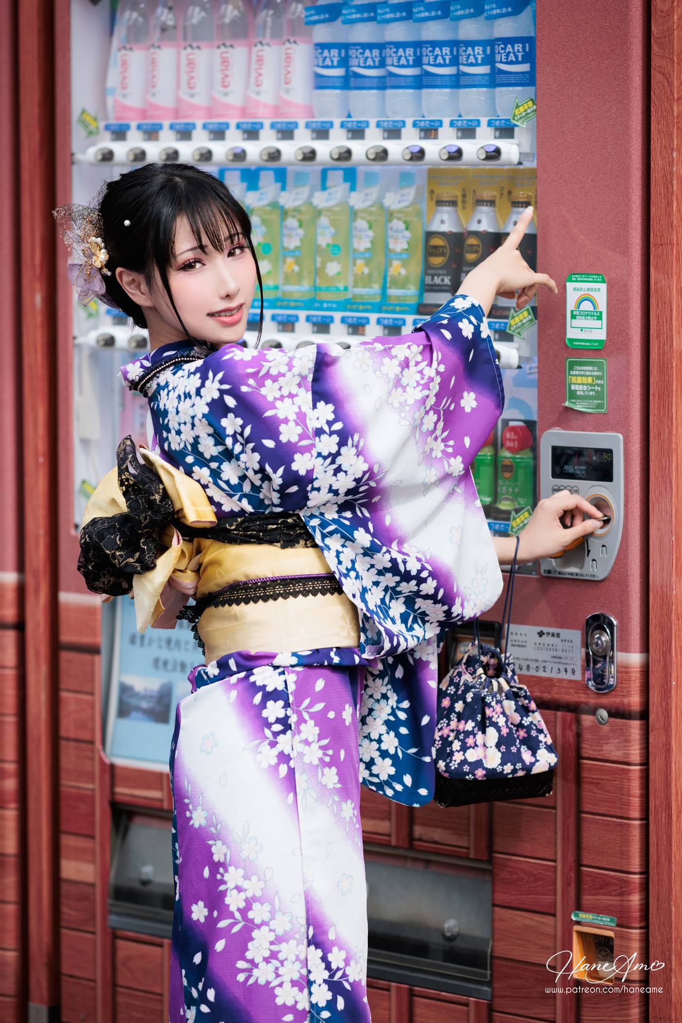 图片[23]-Hane Ame 雨波写真  Original Violet KimoNO 紫羅蘭夏日浴衣[109P] – 速更版-美库