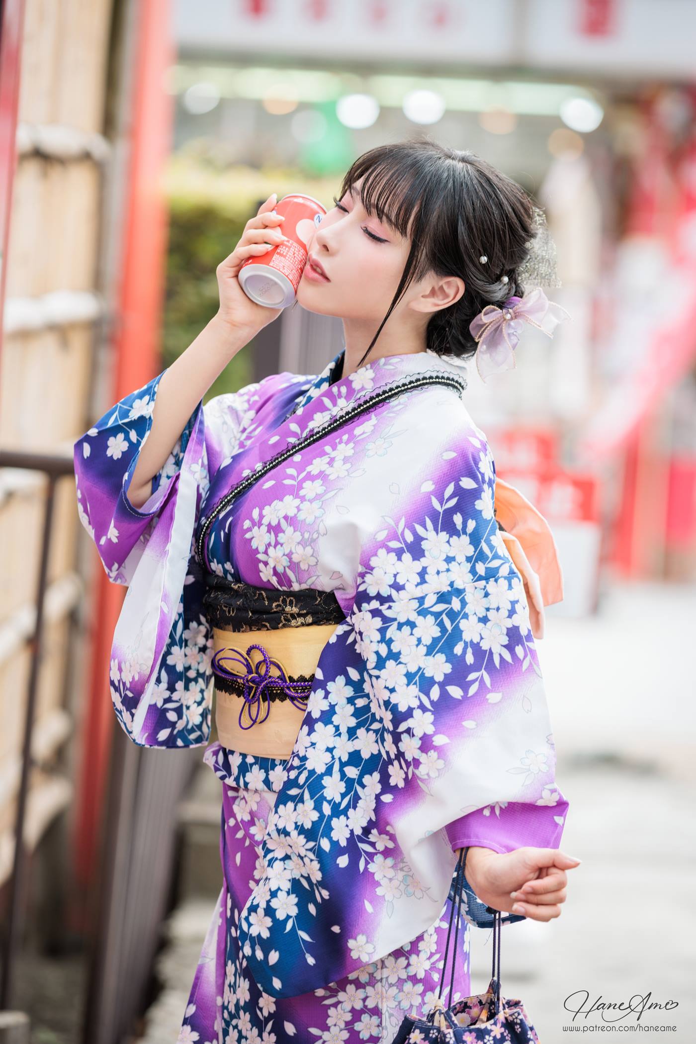 图片[32]-Hane Ame 雨波写真  Original Violet KimoNO 紫羅蘭夏日浴衣[109P] – 速更版-美库