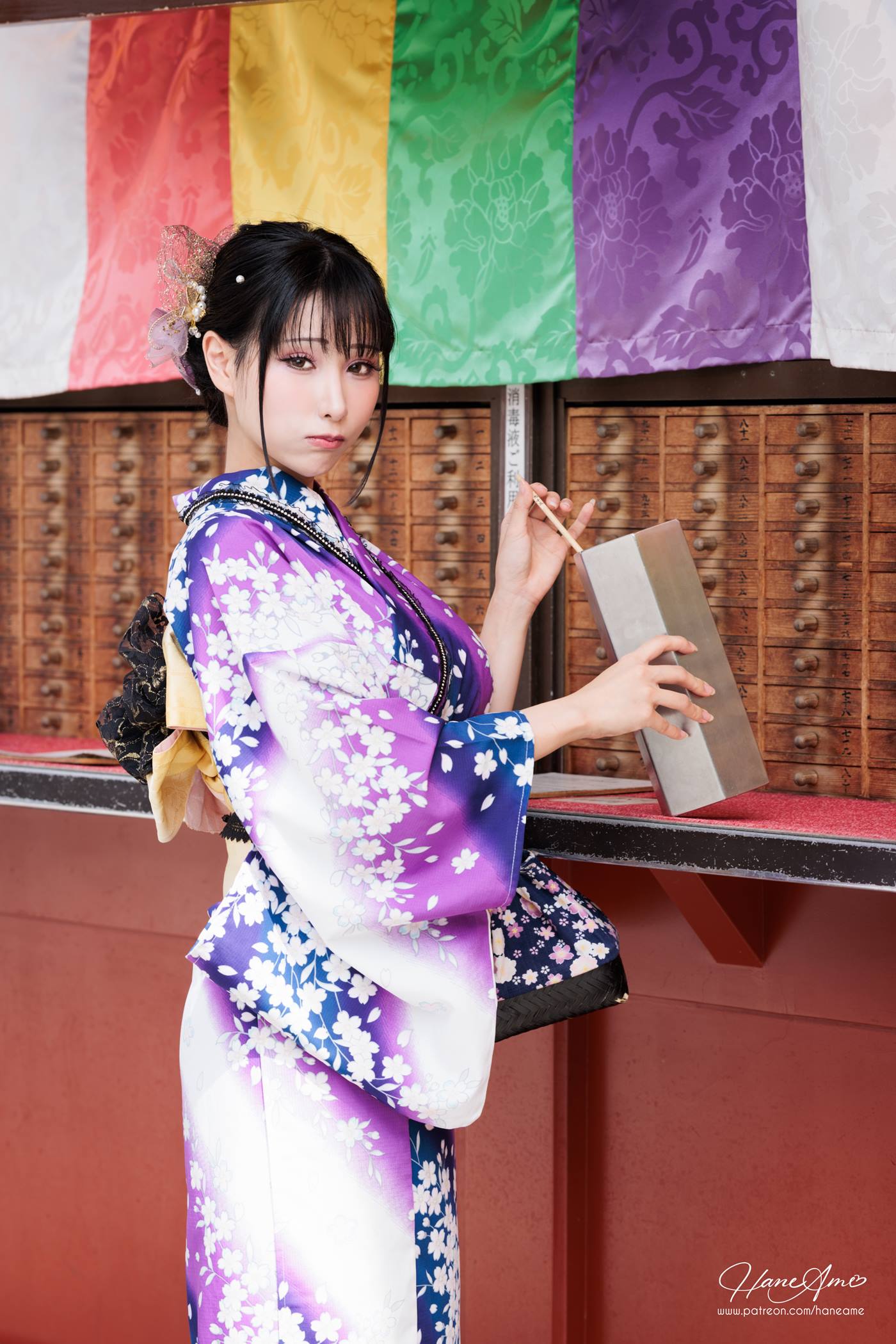 图片[43]-Hane Ame 雨波写真  Original Violet KimoNO 紫羅蘭夏日浴衣[109P] – 速更版-美库