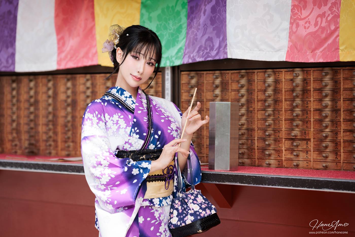 图片[46]-Hane Ame 雨波写真  Original Violet KimoNO 紫羅蘭夏日浴衣[109P] – 速更版-美库