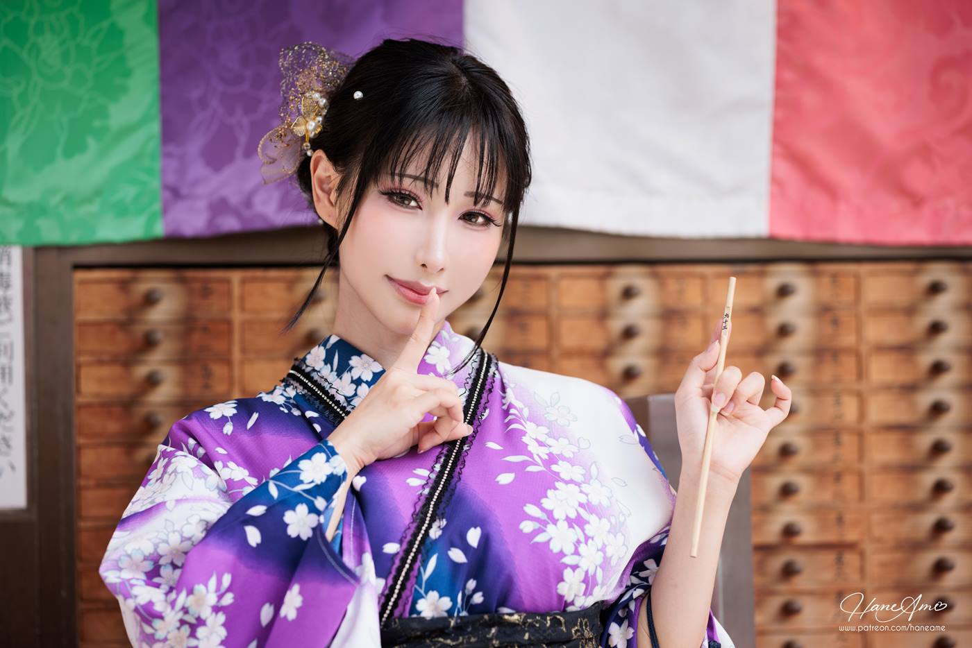 图片[48]-Hane Ame 雨波写真  Original Violet KimoNO 紫羅蘭夏日浴衣[109P] – 速更版-美库