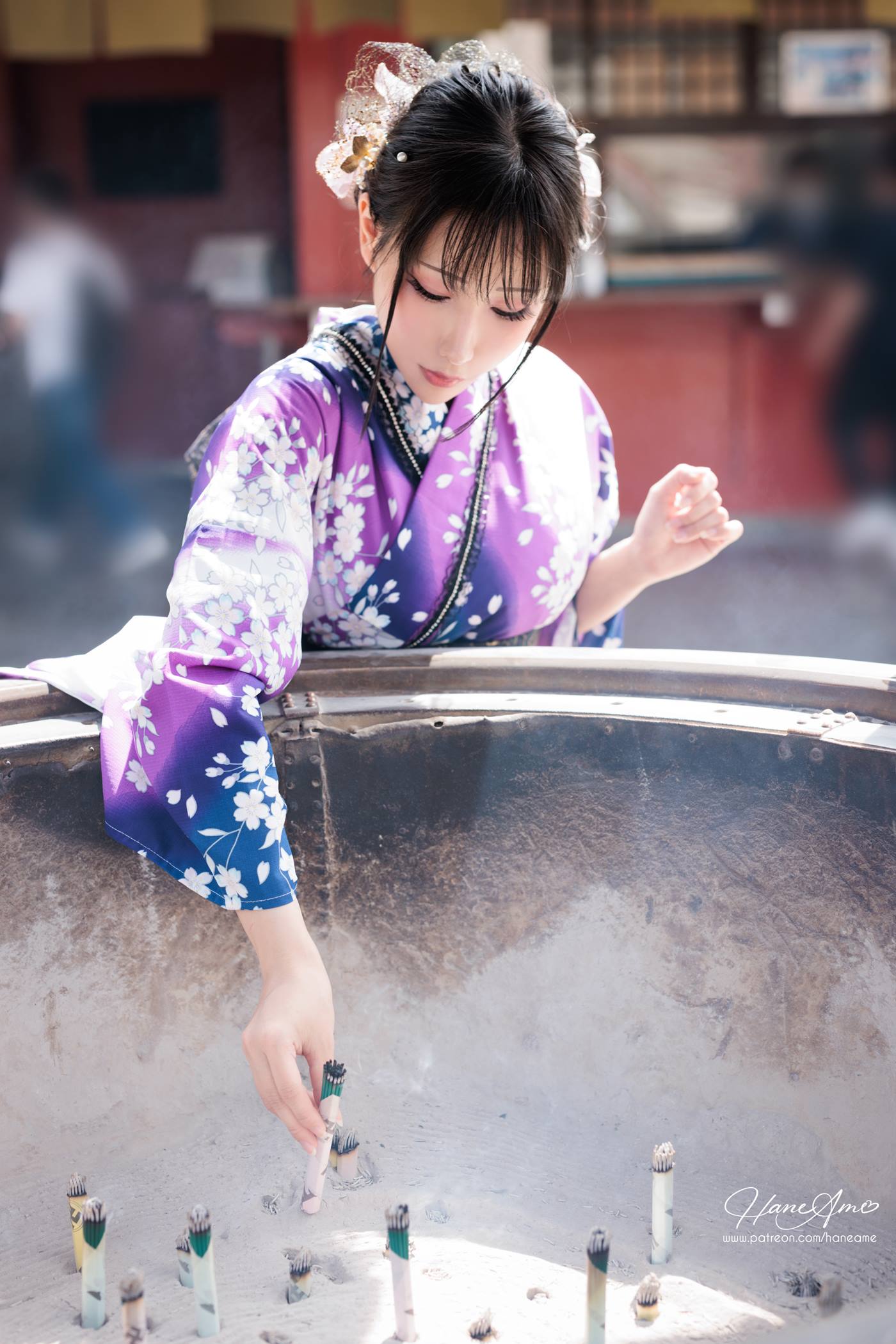 图片[64]-Hane Ame 雨波写真  Original Violet KimoNO 紫羅蘭夏日浴衣[109P] – 速更版-美库