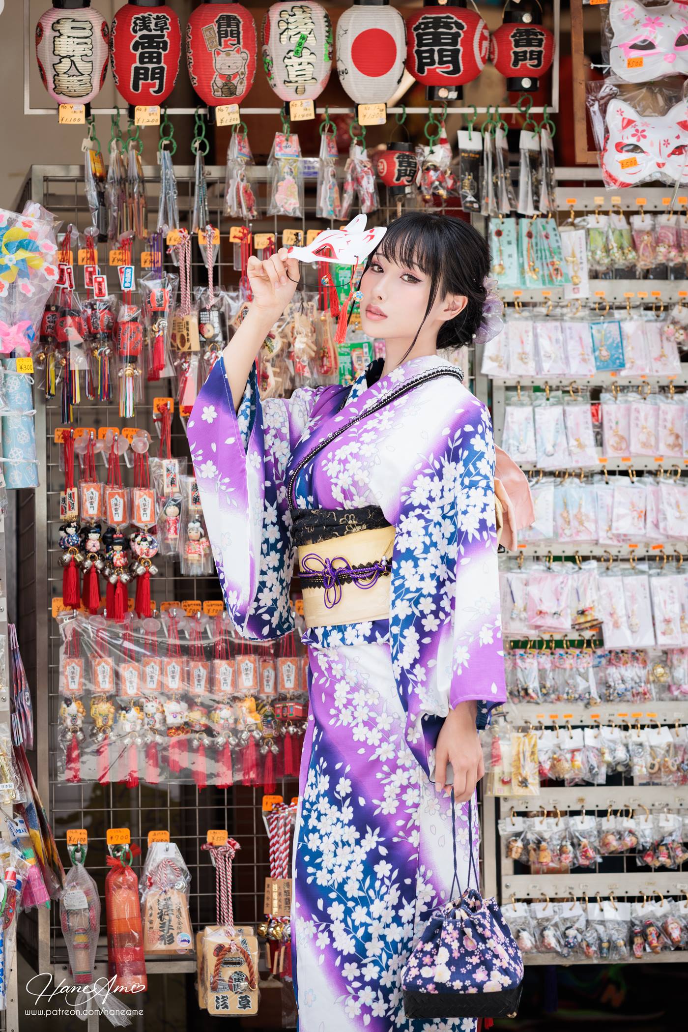 图片[70]-Hane Ame 雨波写真  Original Violet KimoNO 紫羅蘭夏日浴衣[109P] – 速更版-美库