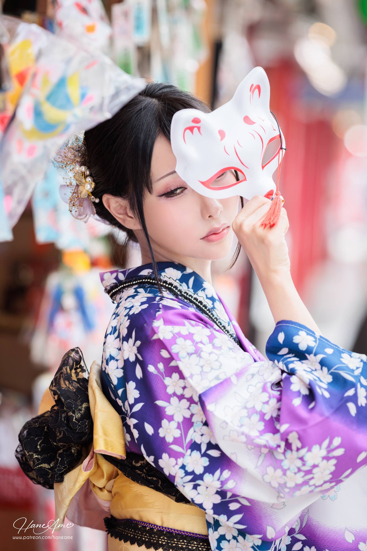 图片[73]-Hane Ame 雨波写真  Original Violet KimoNO 紫羅蘭夏日浴衣[109P] – 速更版-美库