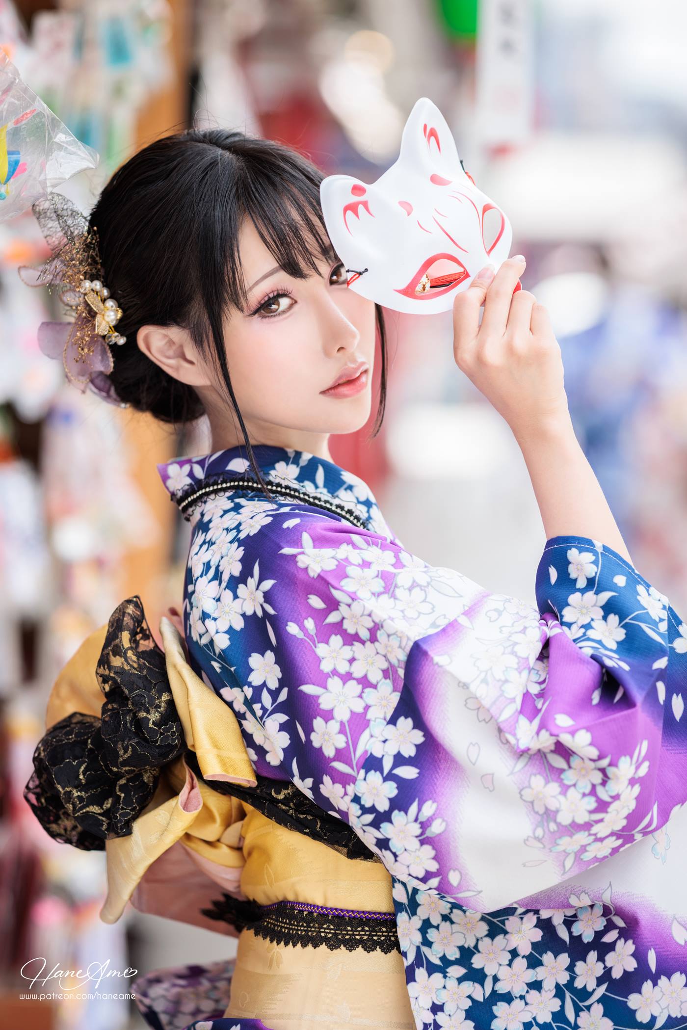 图片[74]-Hane Ame 雨波写真  Original Violet KimoNO 紫羅蘭夏日浴衣[109P] – 速更版-美库
