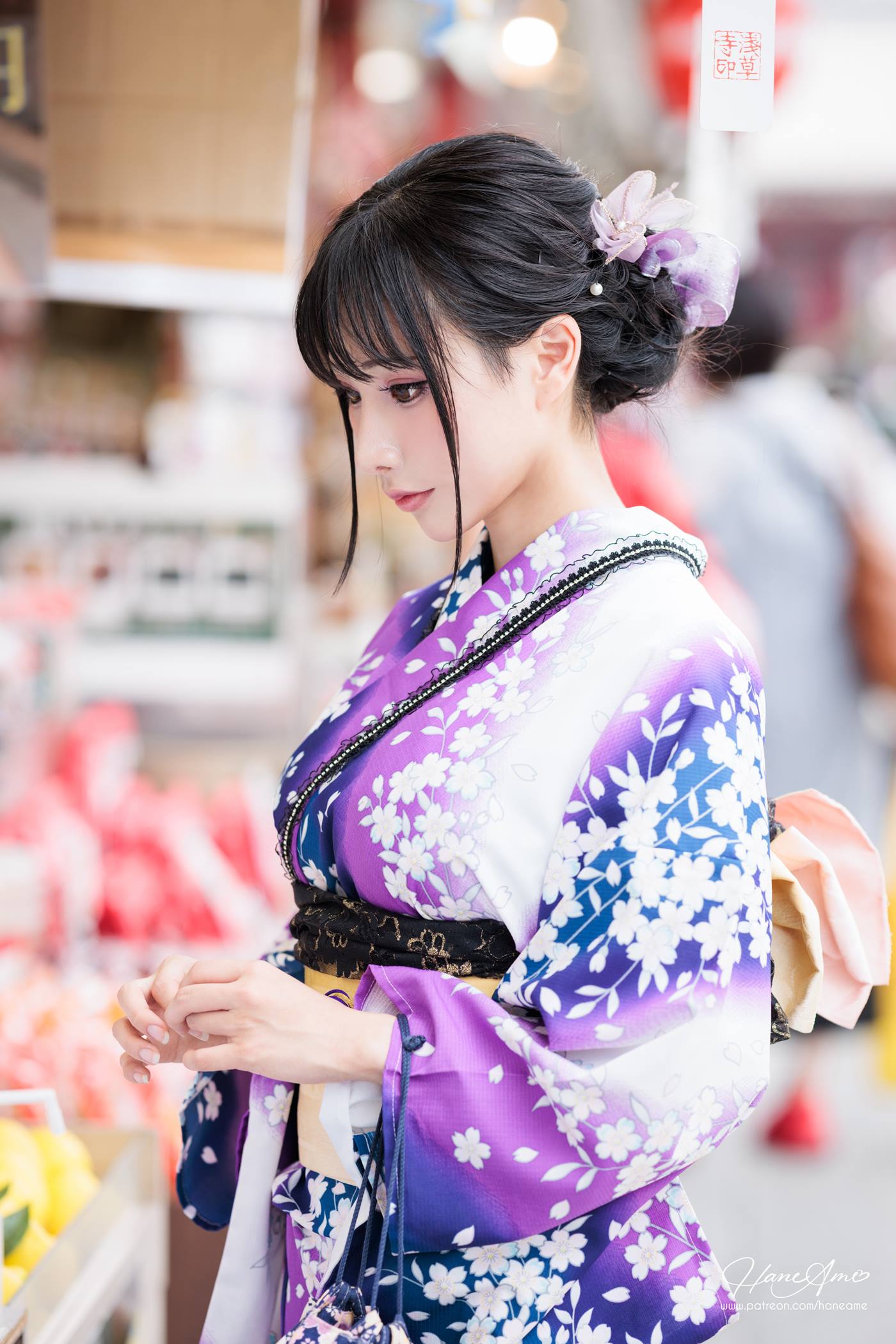 图片[75]-Hane Ame 雨波写真  Original Violet KimoNO 紫羅蘭夏日浴衣[109P] – 速更版-美库