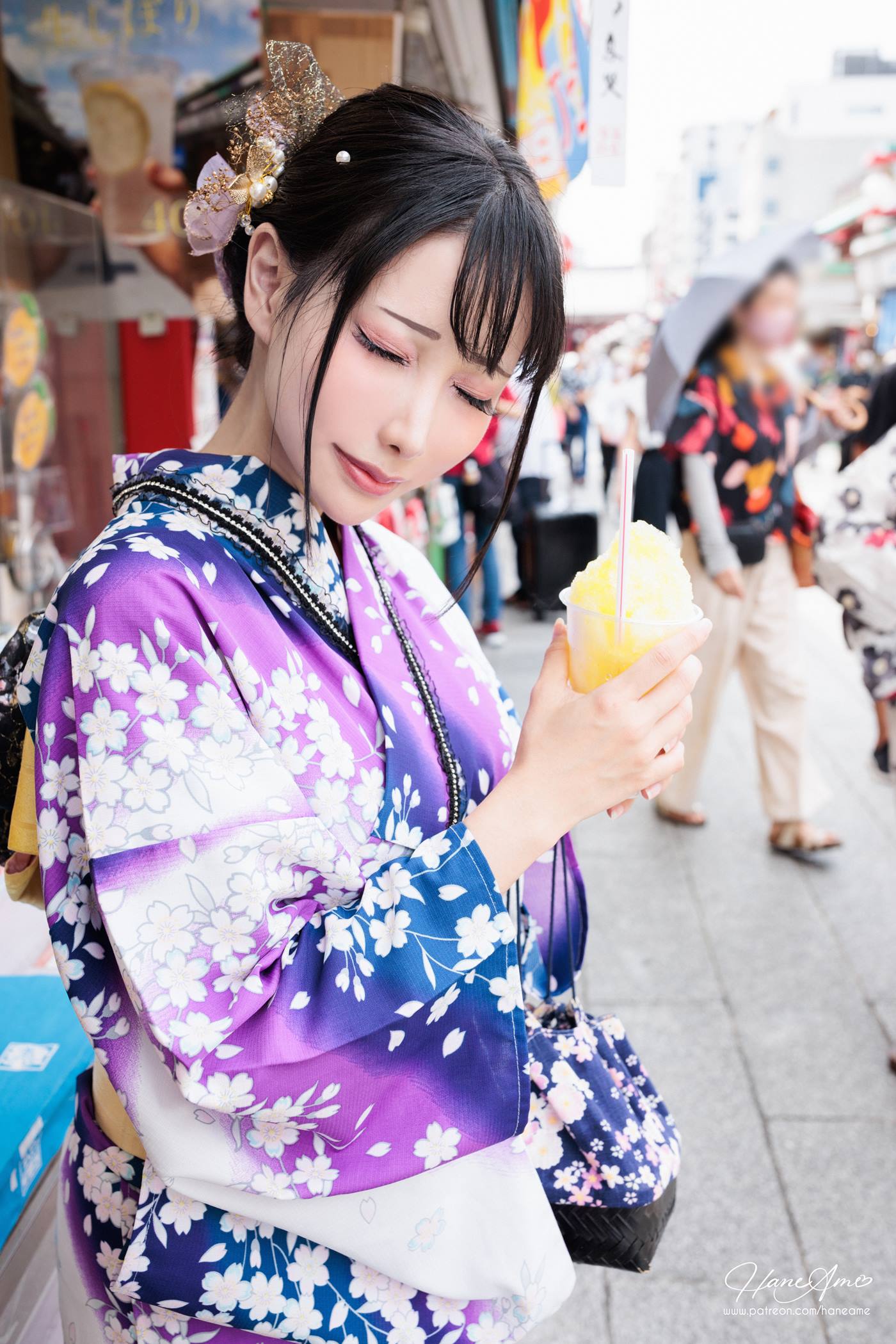 图片[79]-Hane Ame 雨波写真  Original Violet KimoNO 紫羅蘭夏日浴衣[109P] – 速更版-美库