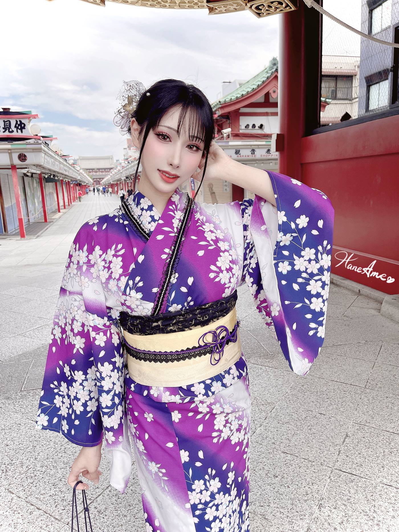 图片[87]-Hane Ame 雨波写真  Original Violet KimoNO 紫羅蘭夏日浴衣[109P] – 速更版-美库