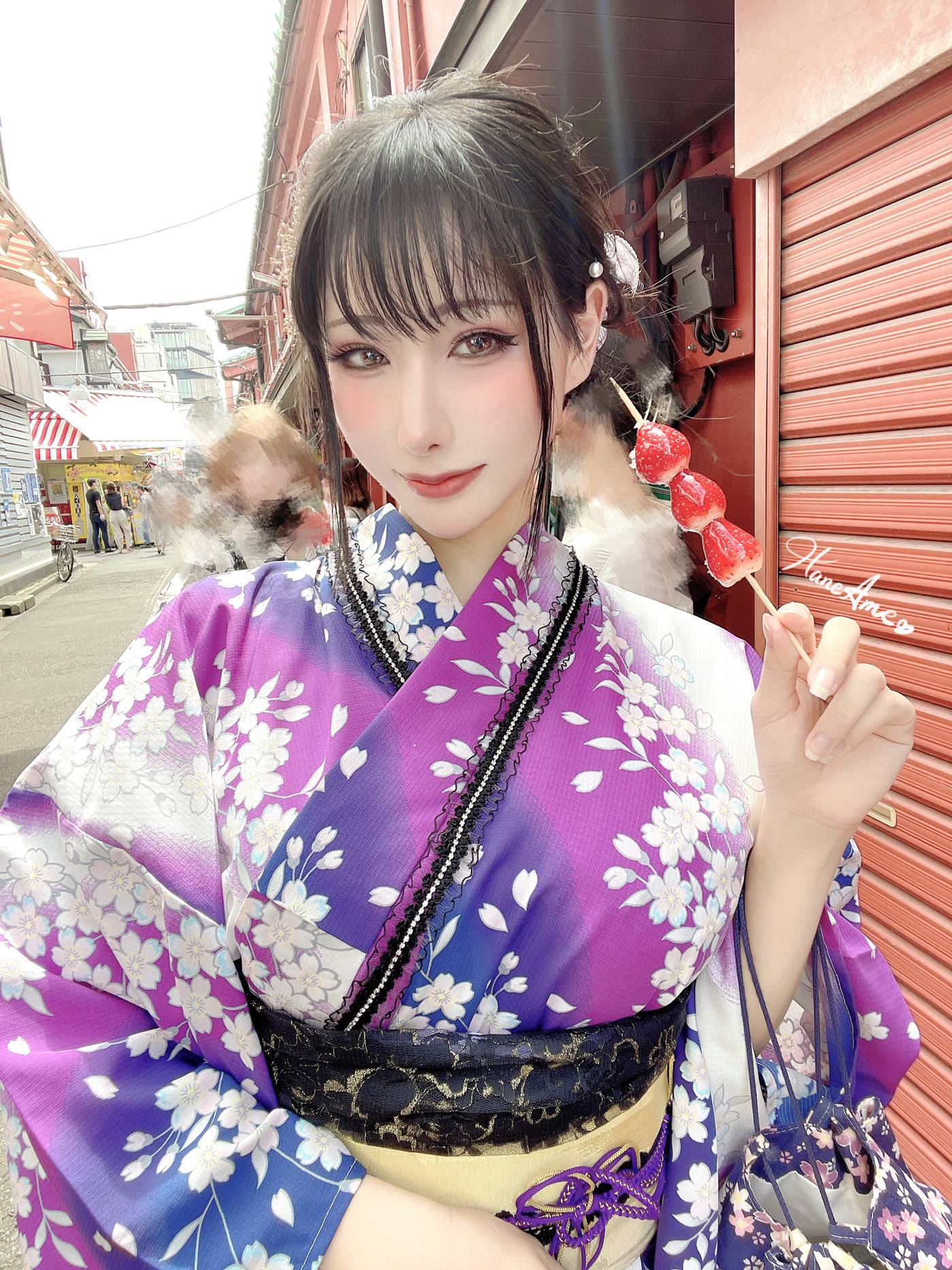 图片[89]-Hane Ame 雨波写真  Original Violet KimoNO 紫羅蘭夏日浴衣[109P] – 速更版-美库