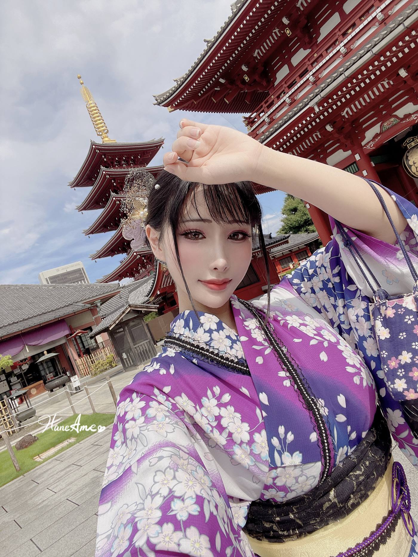 图片[95]-Hane Ame 雨波写真  Original Violet KimoNO 紫羅蘭夏日浴衣[109P] – 速更版-美库