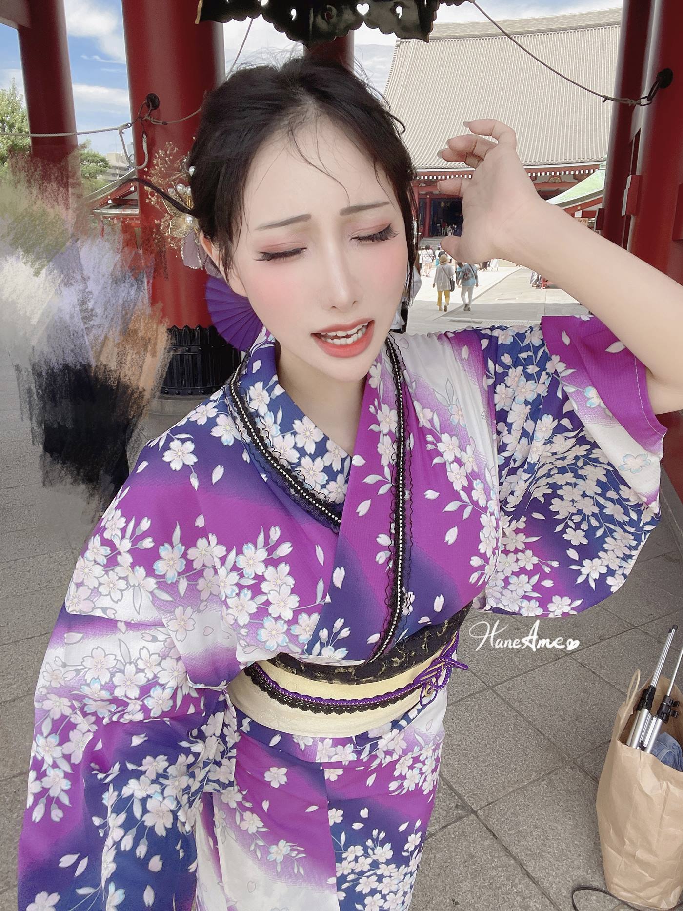 图片[98]-Hane Ame 雨波写真  Original Violet KimoNO 紫羅蘭夏日浴衣[109P] – 速更版-美库
