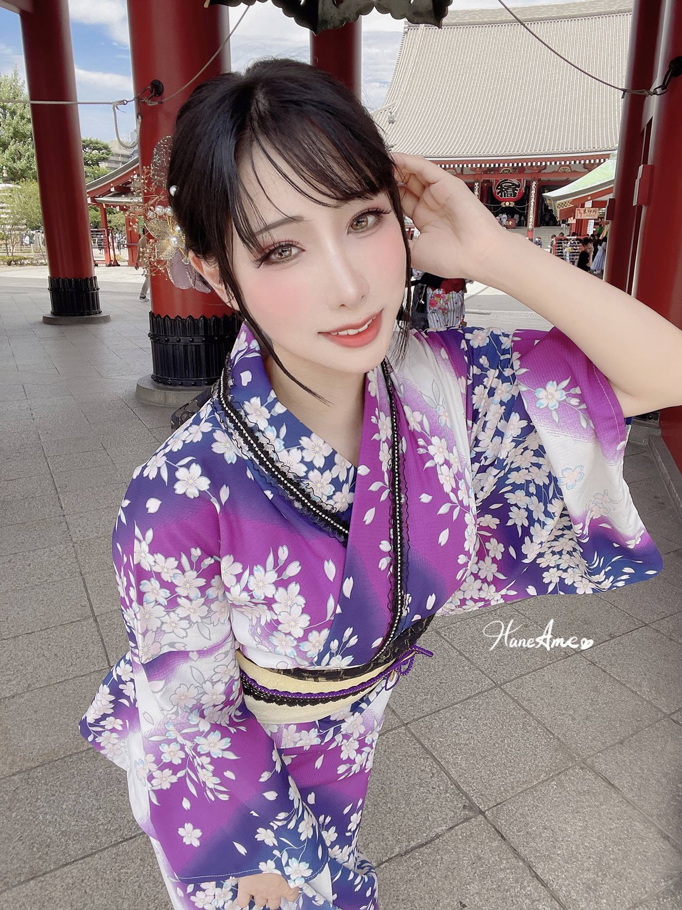 图片[99]-Hane Ame 雨波写真  Original Violet KimoNO 紫羅蘭夏日浴衣[109P] – 速更版-美库